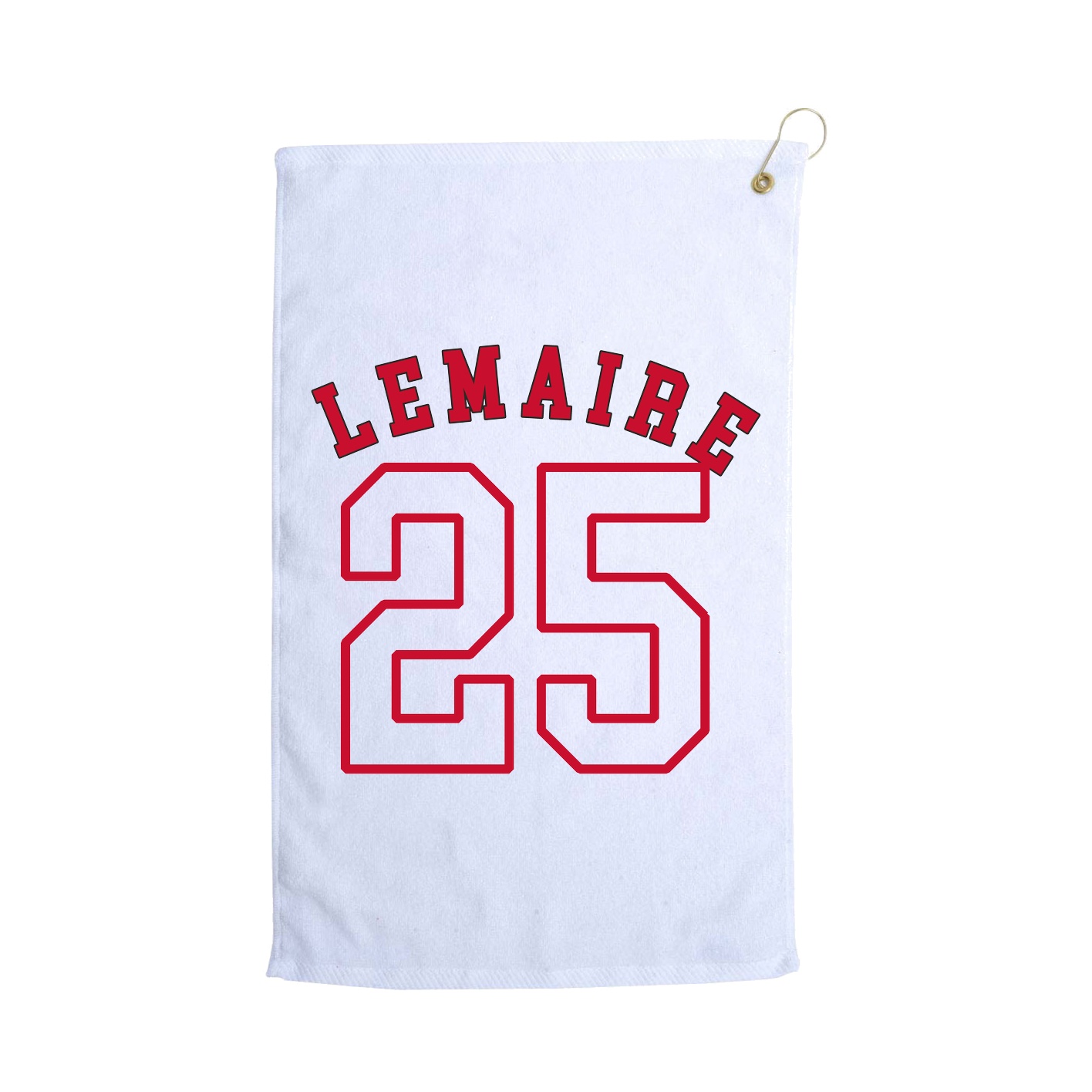 Golf Towel — Shirsey Arch in White
