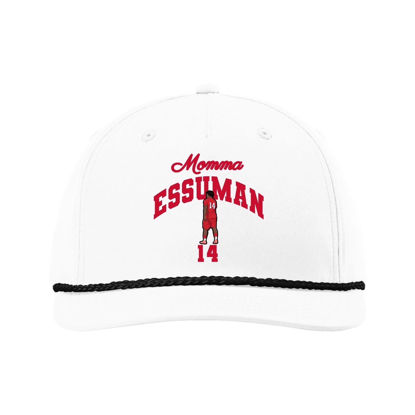 Five-Panel Classic Rope Cap — Mothers Day Arch in White
