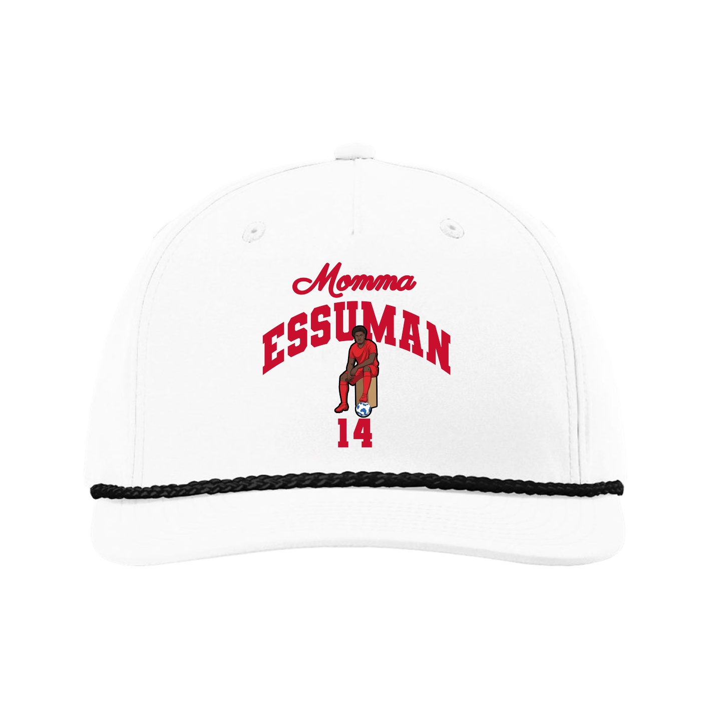 Five-Panel Classic Rope Cap — Mothers Day Arch in White