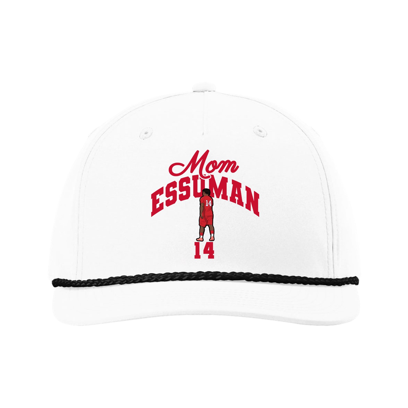Five-Panel Classic Rope Cap — Mothers Day Arch in White