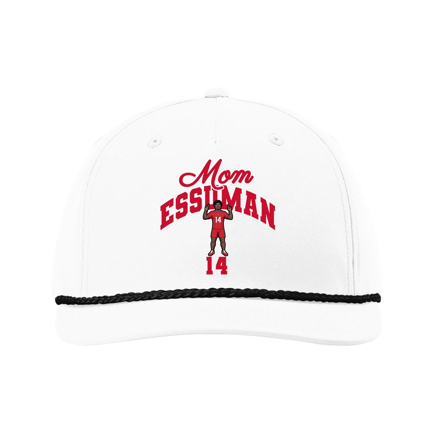 Five-Panel Classic Rope Cap — Mothers Day Arch in White