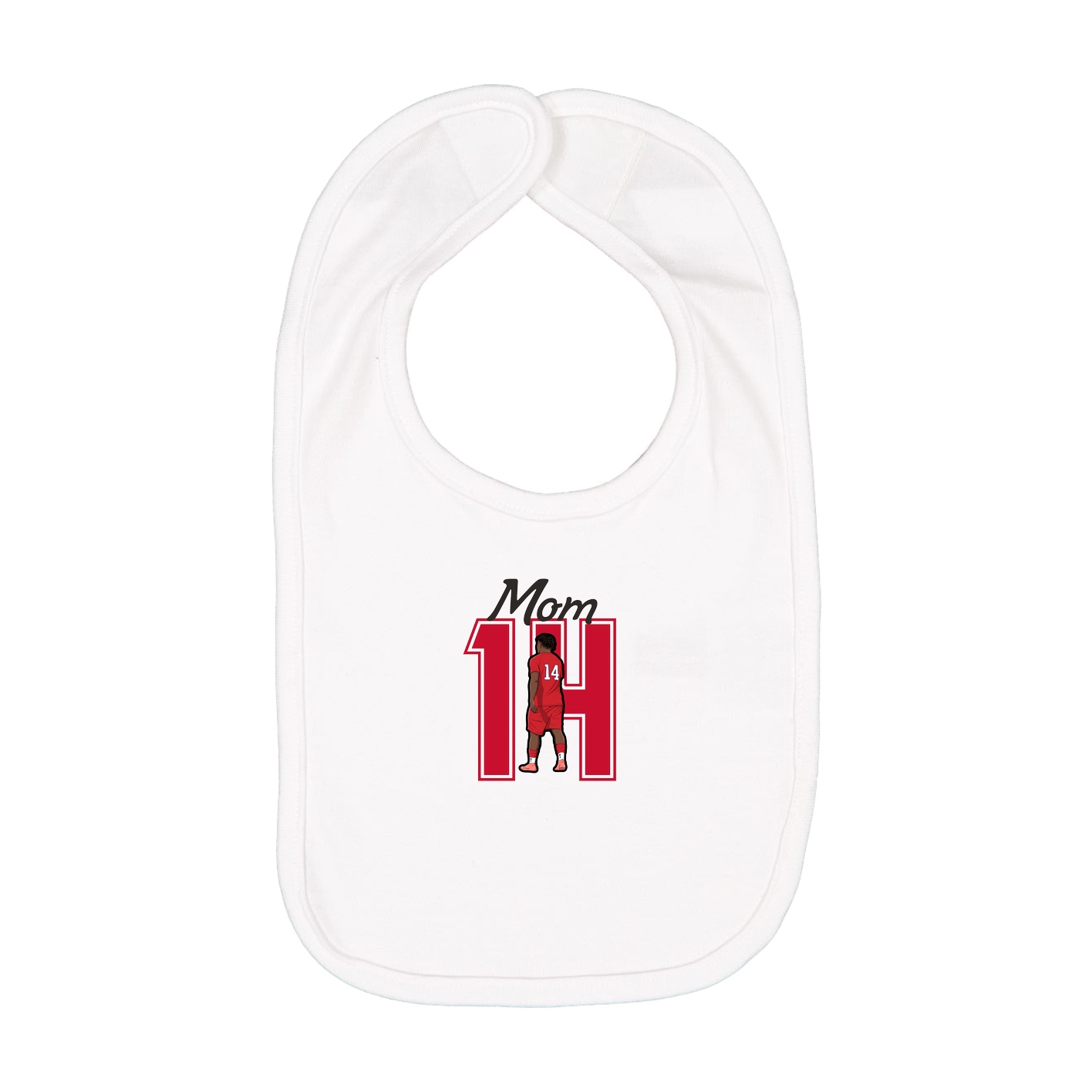 Infant Bib — Mothers Day Shirsey in White