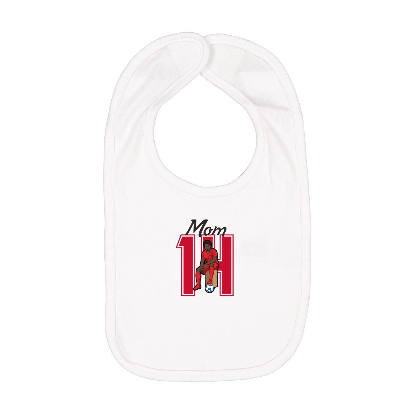 Infant Bib — Mothers Day Shirsey in White