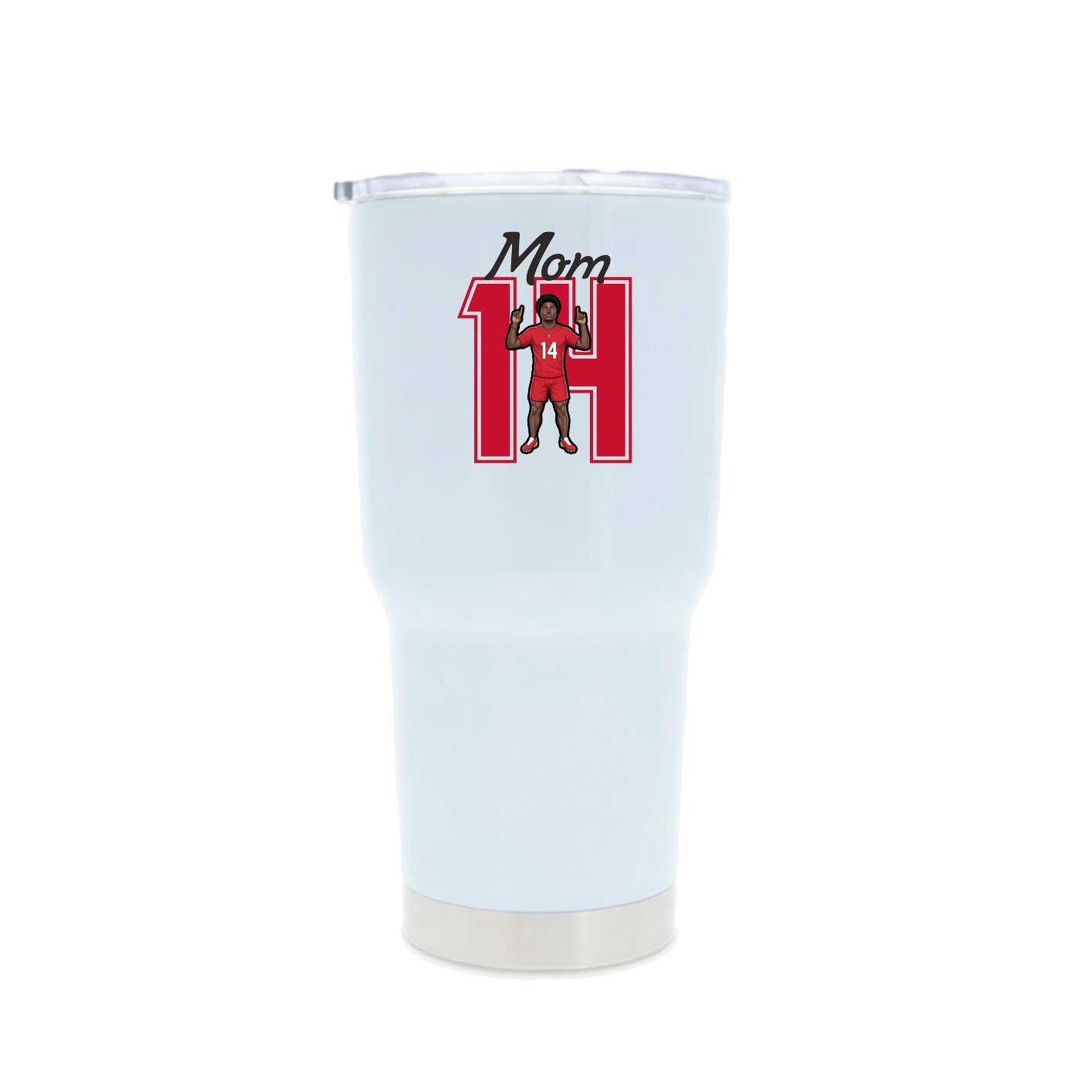 30oz Stainless Steel Tumbler — Mothers Day Shirsey in White