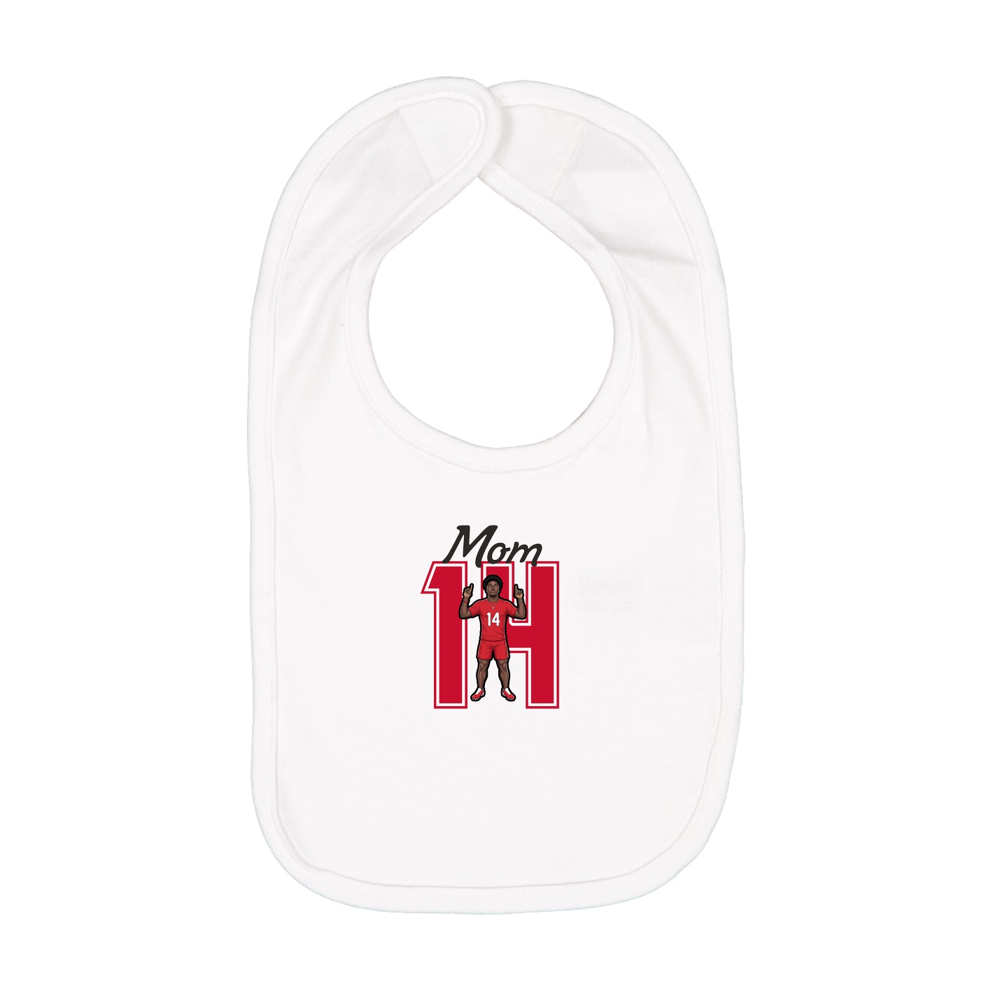 Infant Bib — Mothers Day Shirsey in White