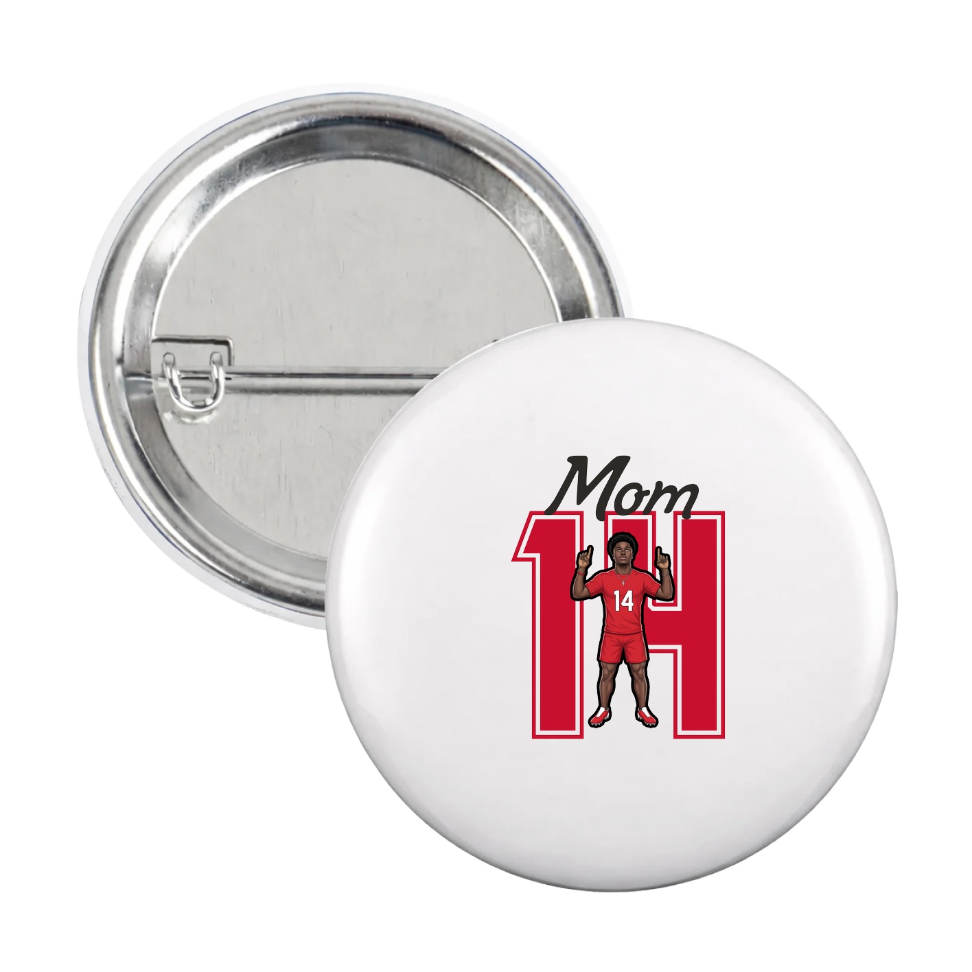 Game Day Button — Mothers Day Shirsey in White