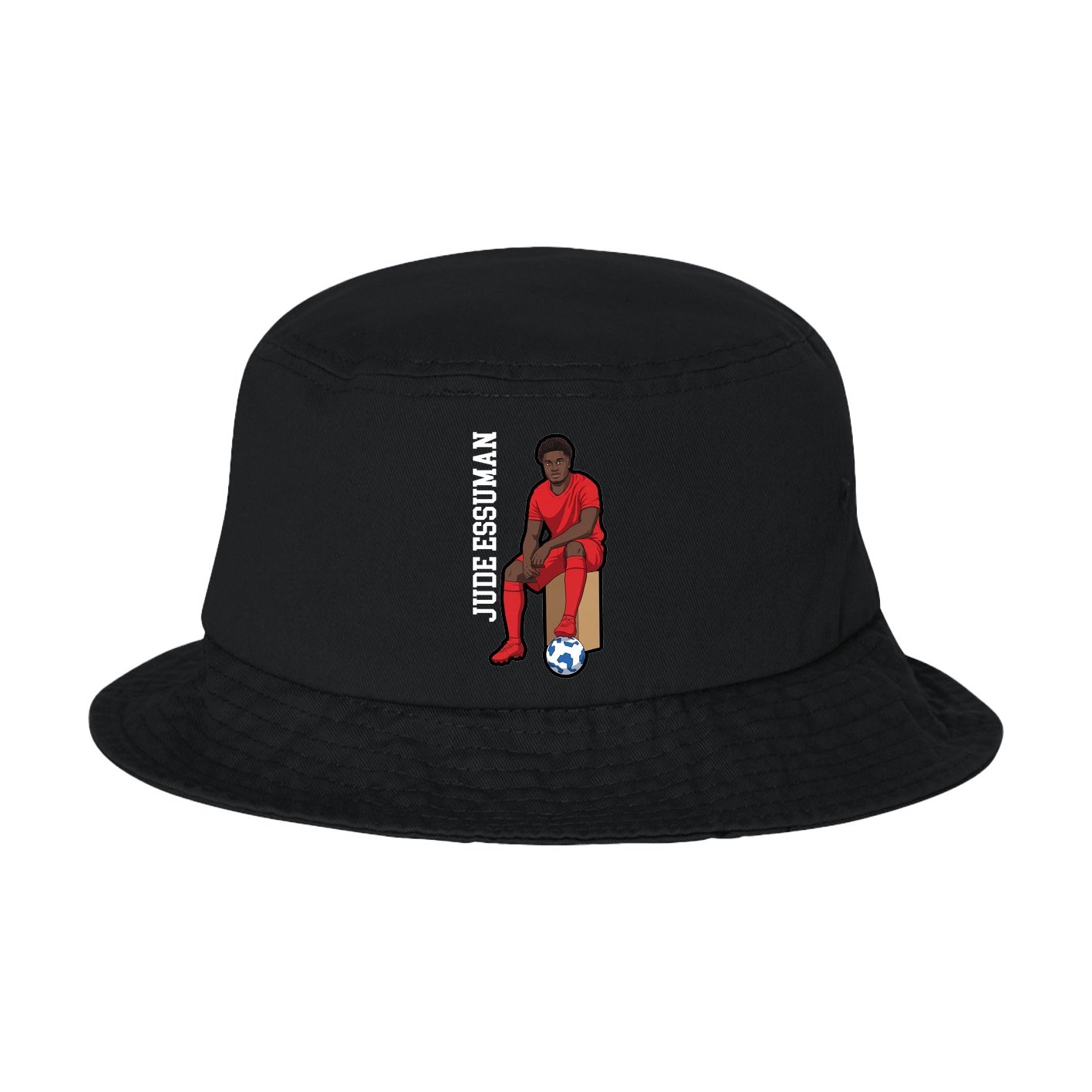 Bucket Cap — Name Vertical in Black
