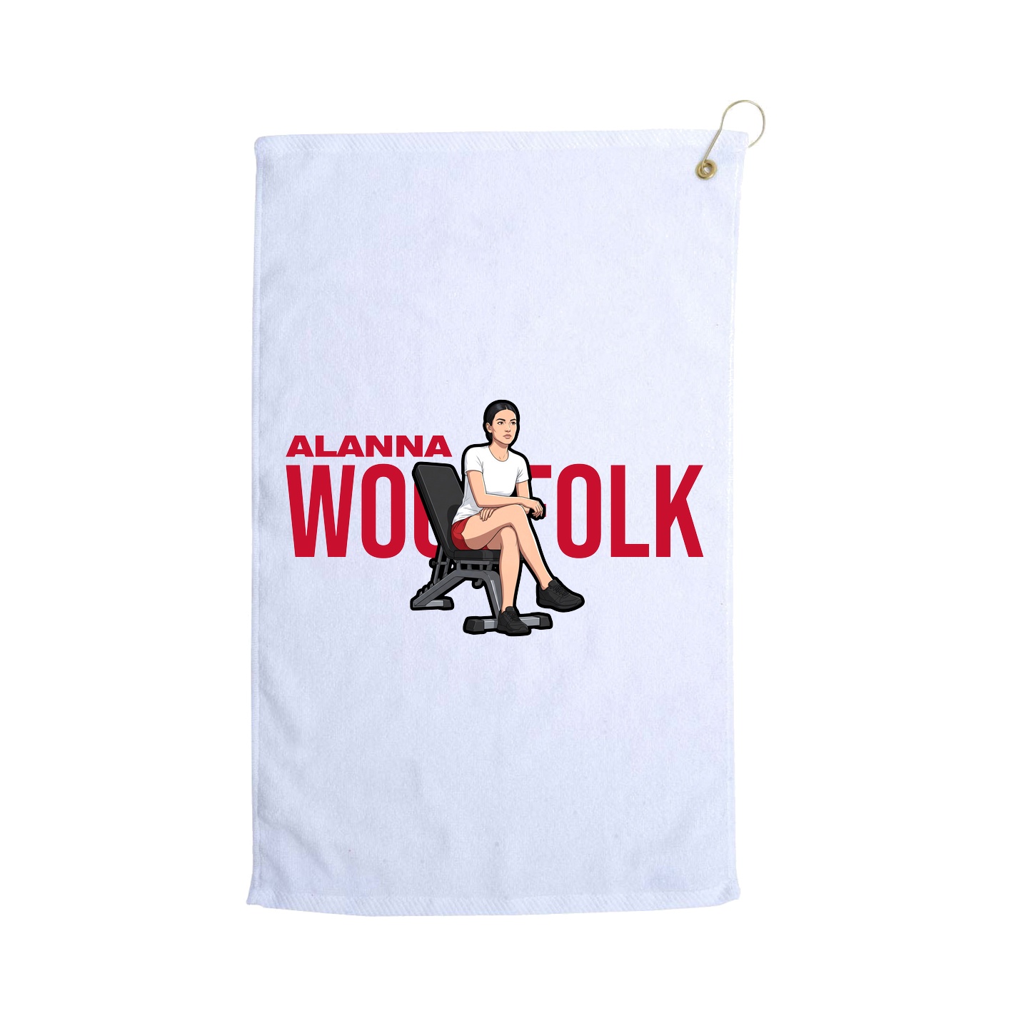 Golf Towel — Player Name in White