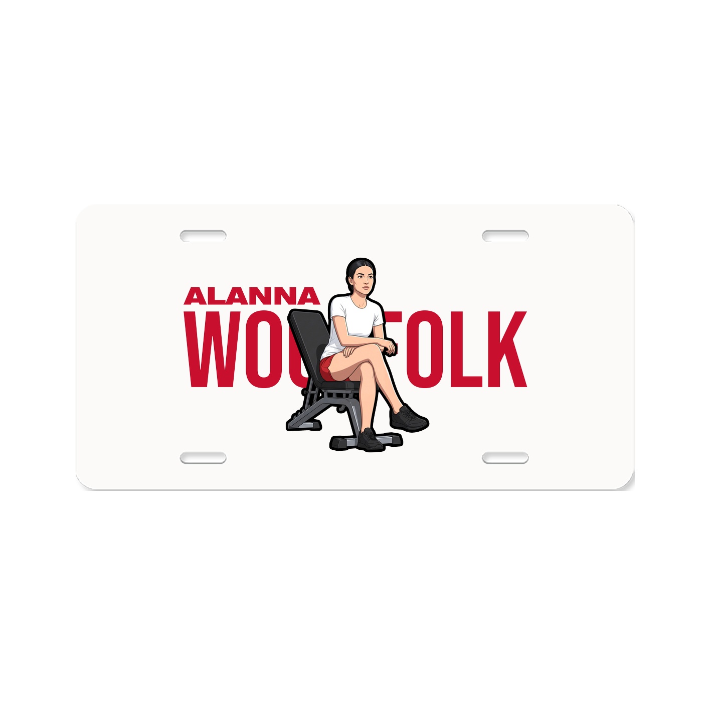 License Plate — Player Name in Classic