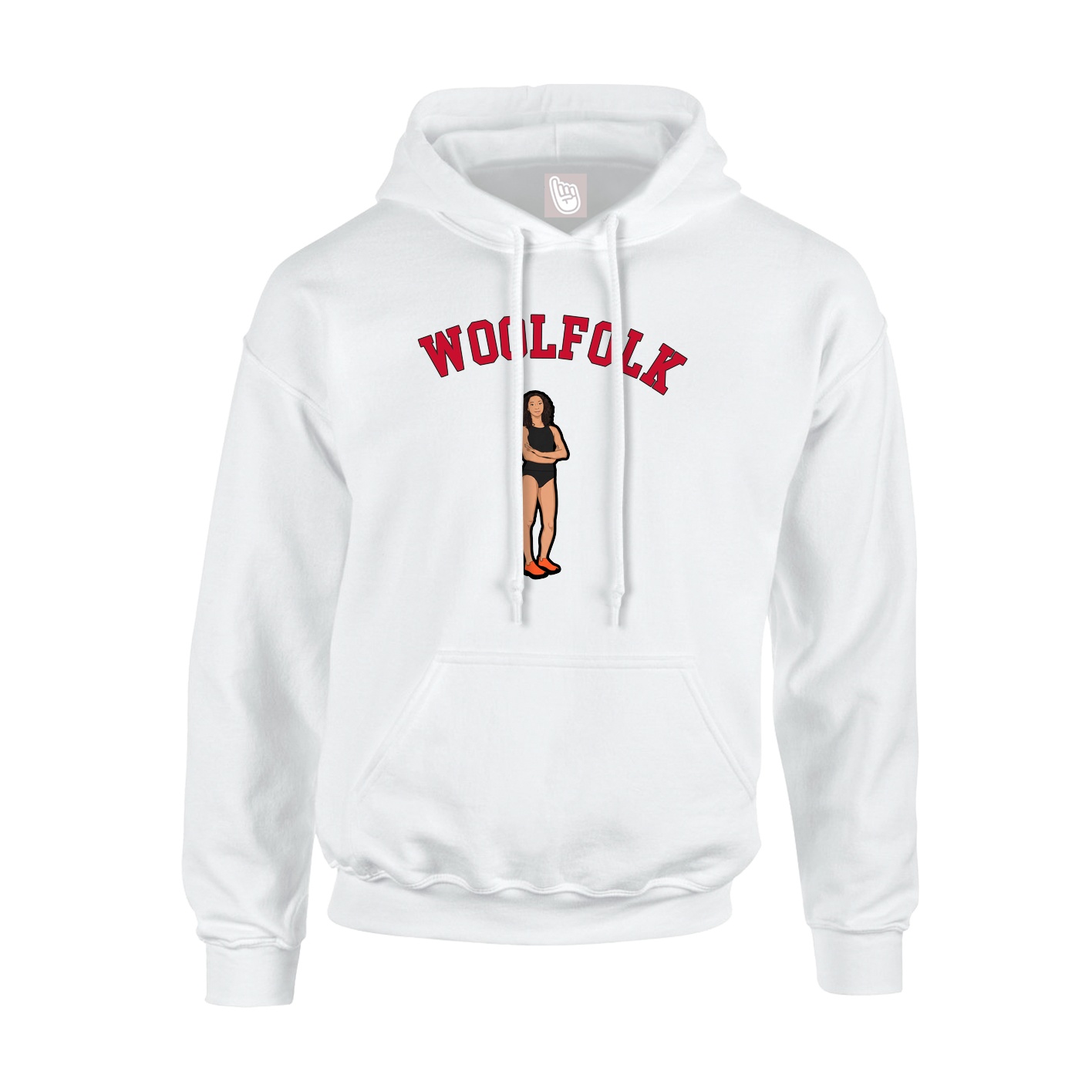 Youth Hoodie — Shirsey Arch in White