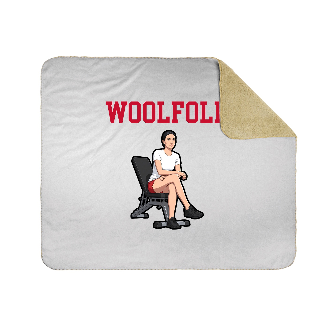 Throw Blanket — Shirsey in White