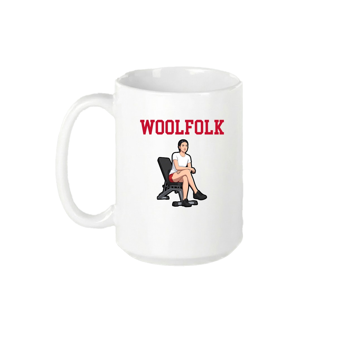 15oz Coffee Mug — Shirsey in White