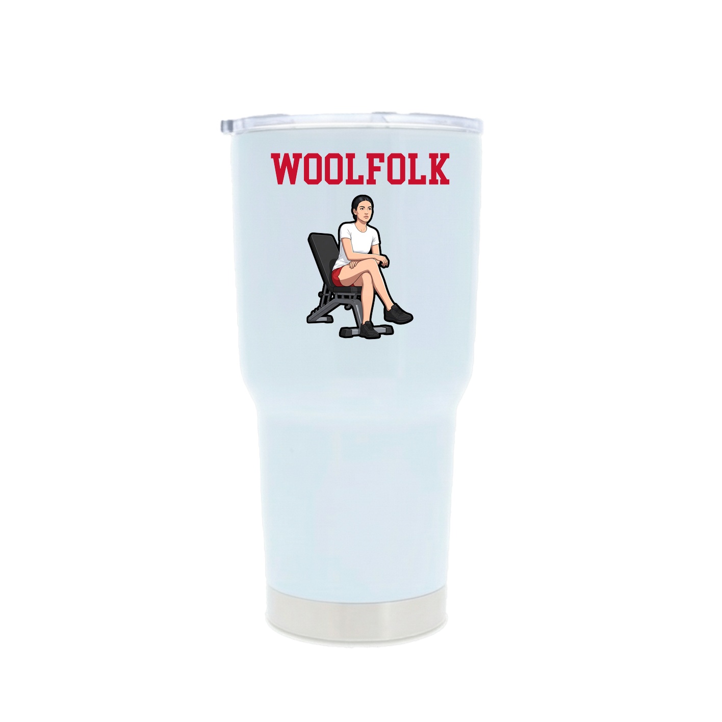30oz Stainless Steel Tumbler — Shirsey in White