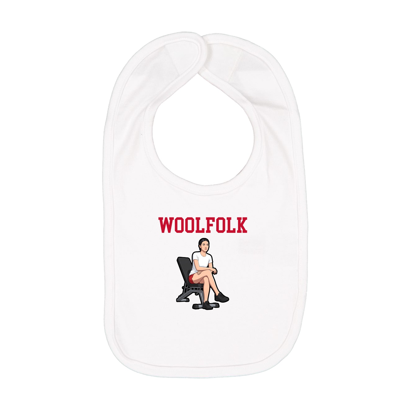 Infant Bib — Shirsey in White