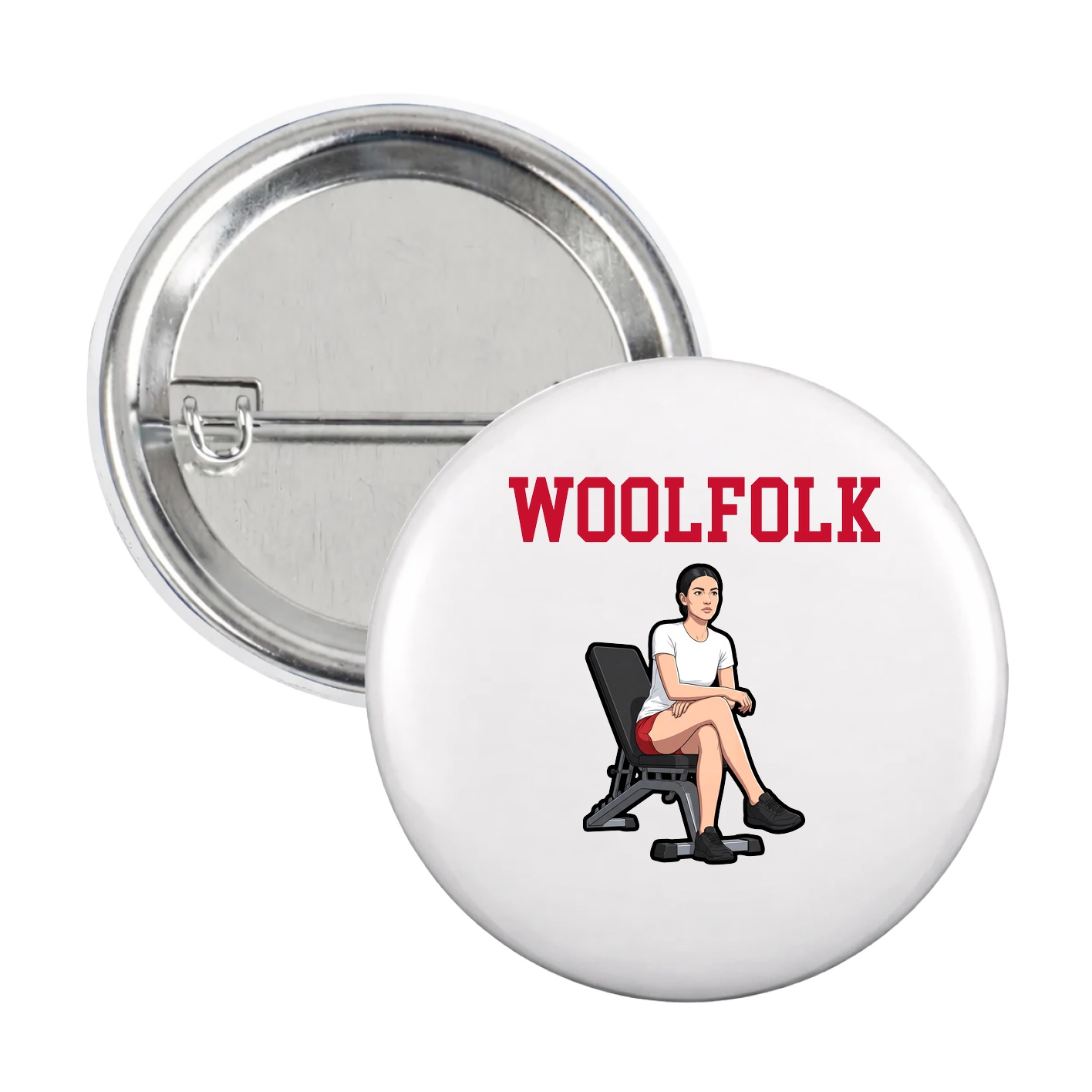 Game Day Button — Shirsey in White