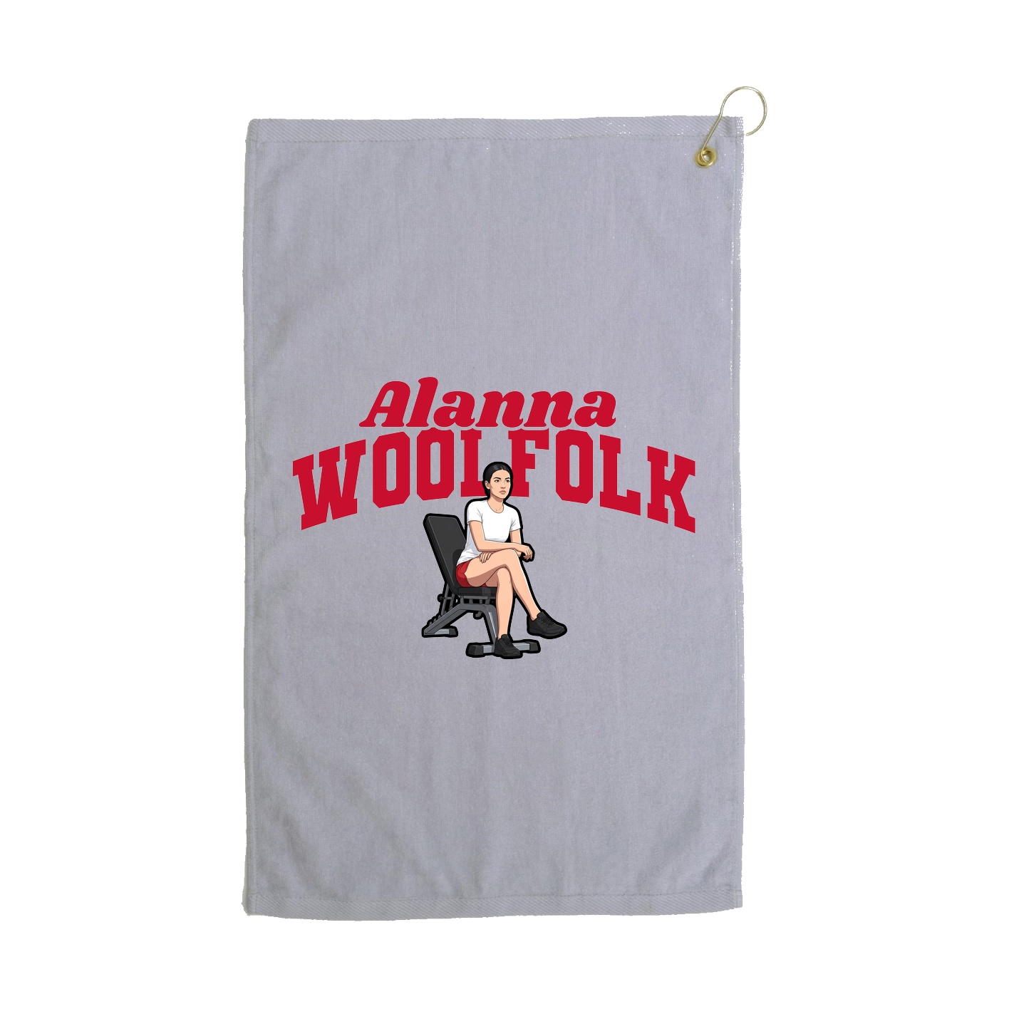Golf Towel — Signature Arch in Grey