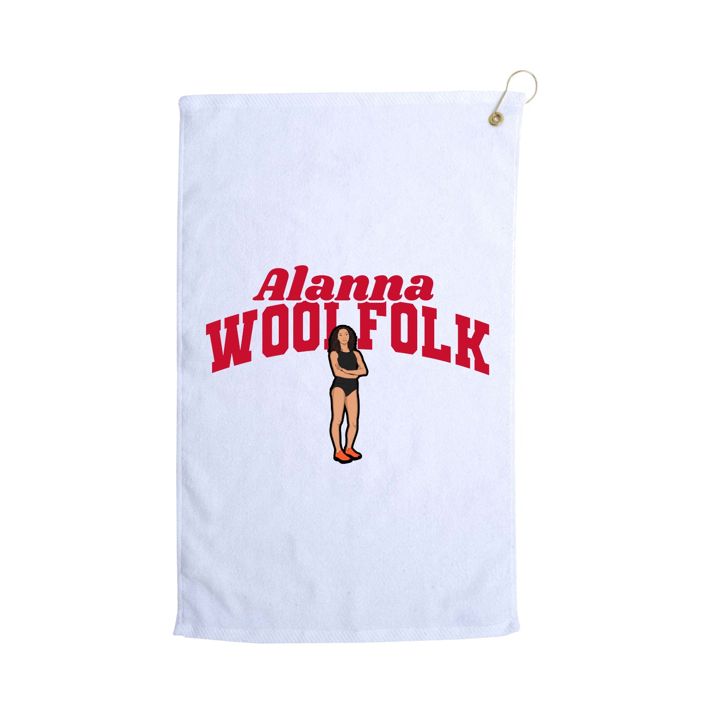 Golf Towel — Signature Arch in White