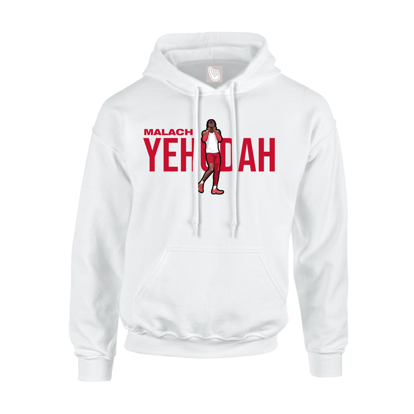 Youth Hoodie — Player Name in White