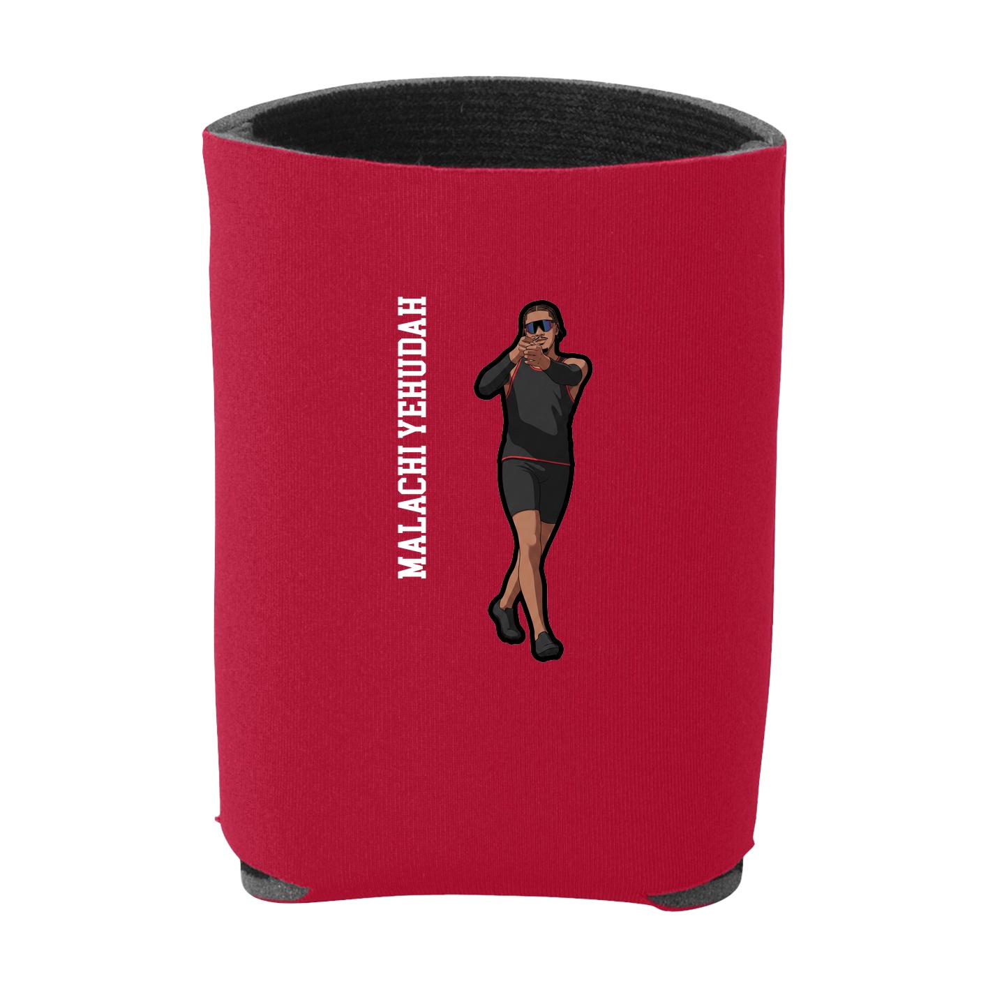 Can Holder — Name Vertical in Red