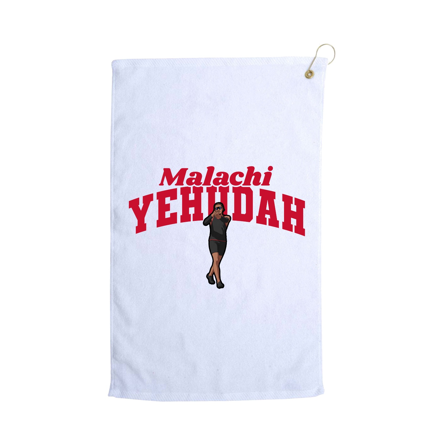 Golf Towel — Signature Arch in White