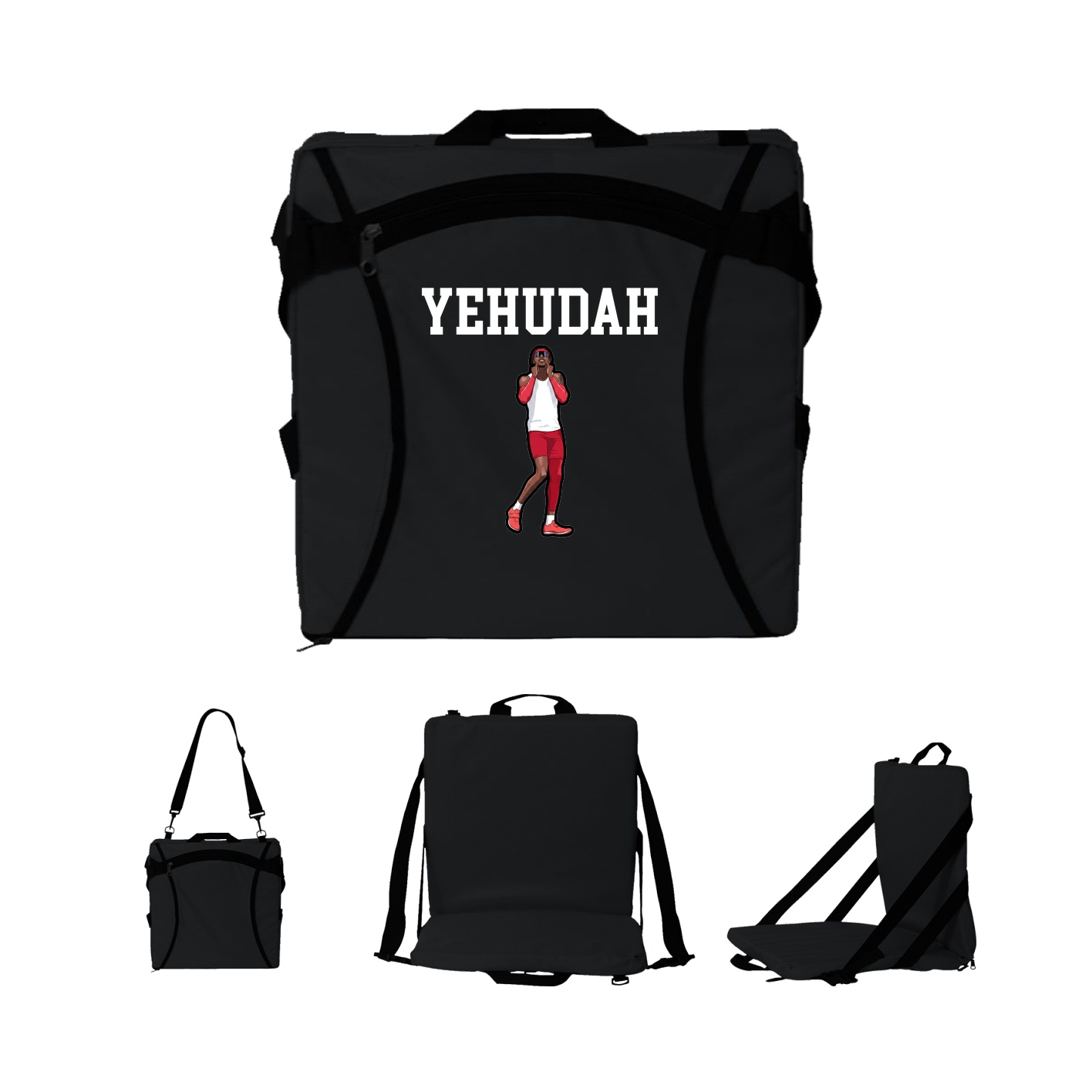 Folding Stadium Seat — Shirsey in Black