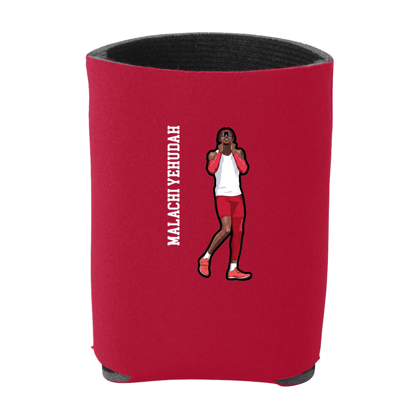 Can Holder — Name Vertical in Red