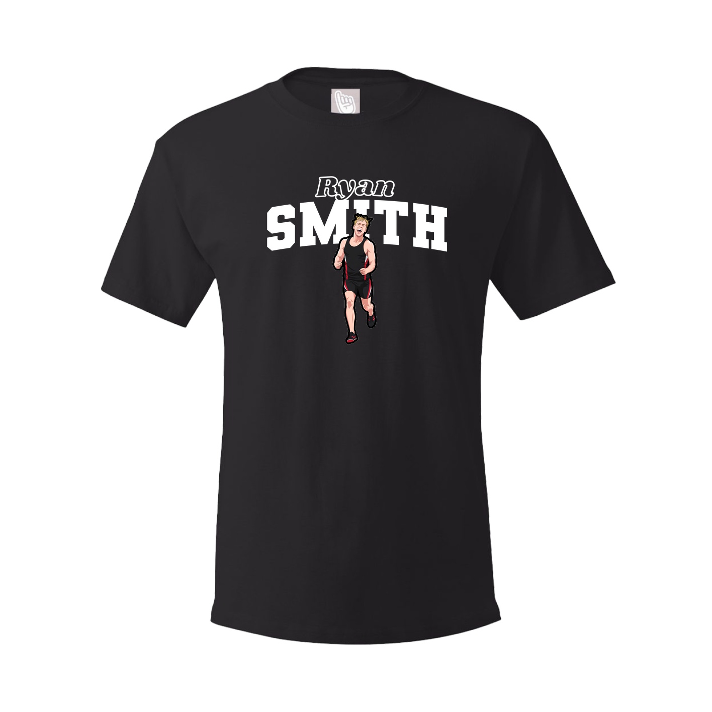 Youth Tee — Name Arch in Black