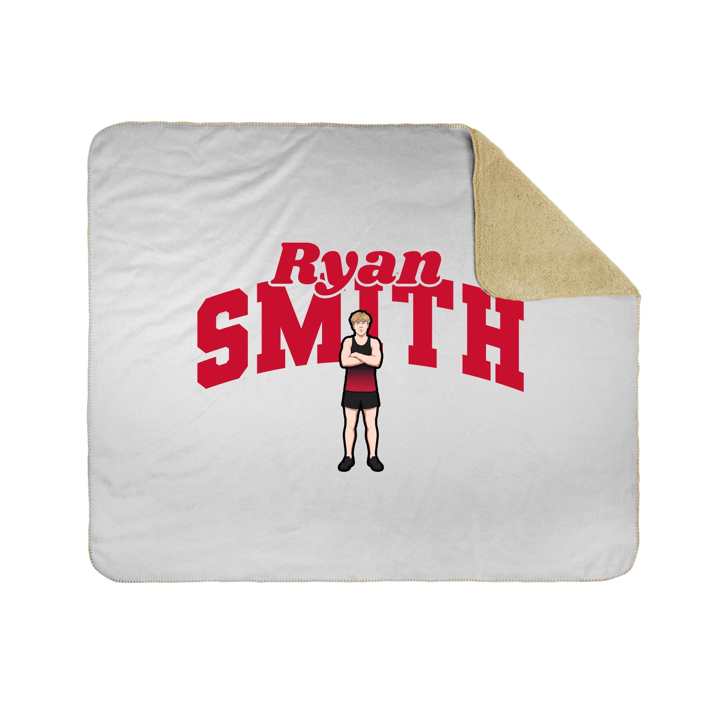 Throw Blanket — Signature Arch in White