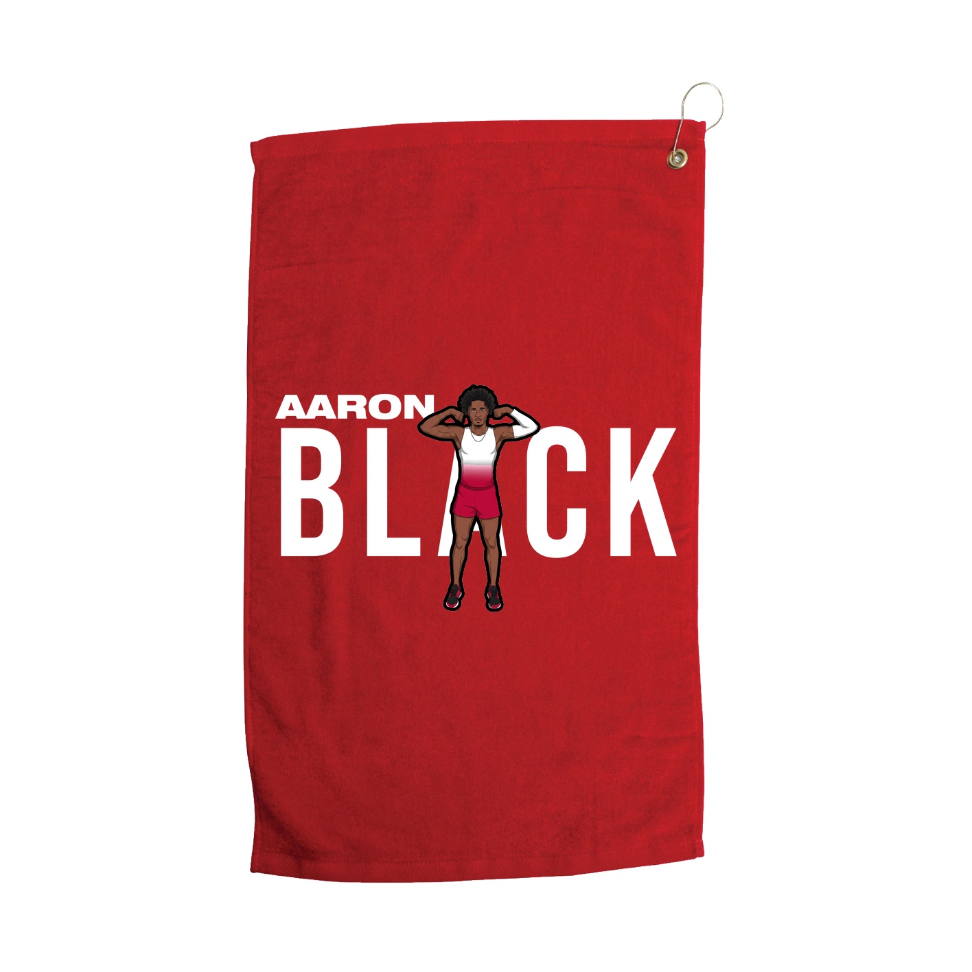 Golf Towel — Player Name in Red
