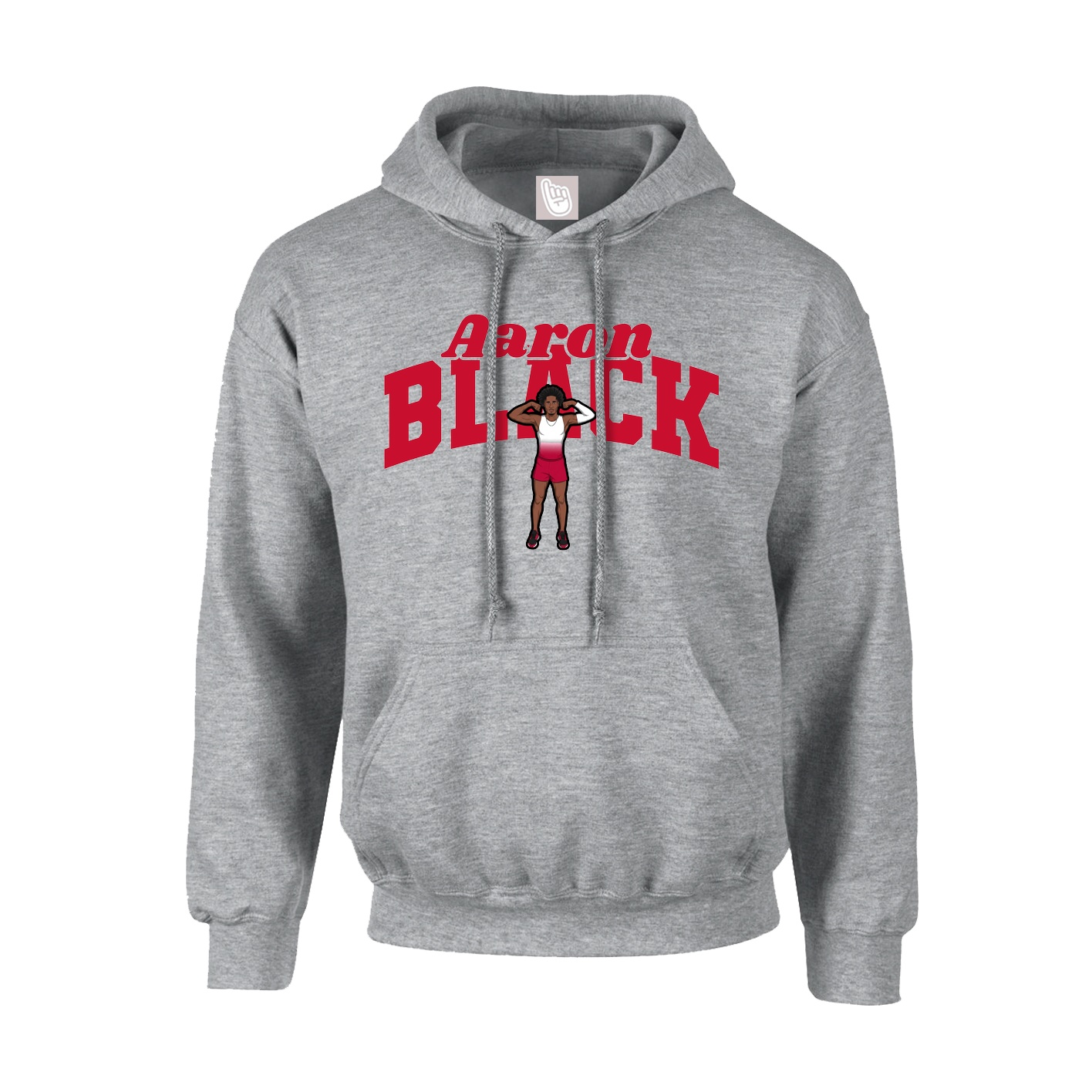 Youth Hoodie — Signature Arch in Grey