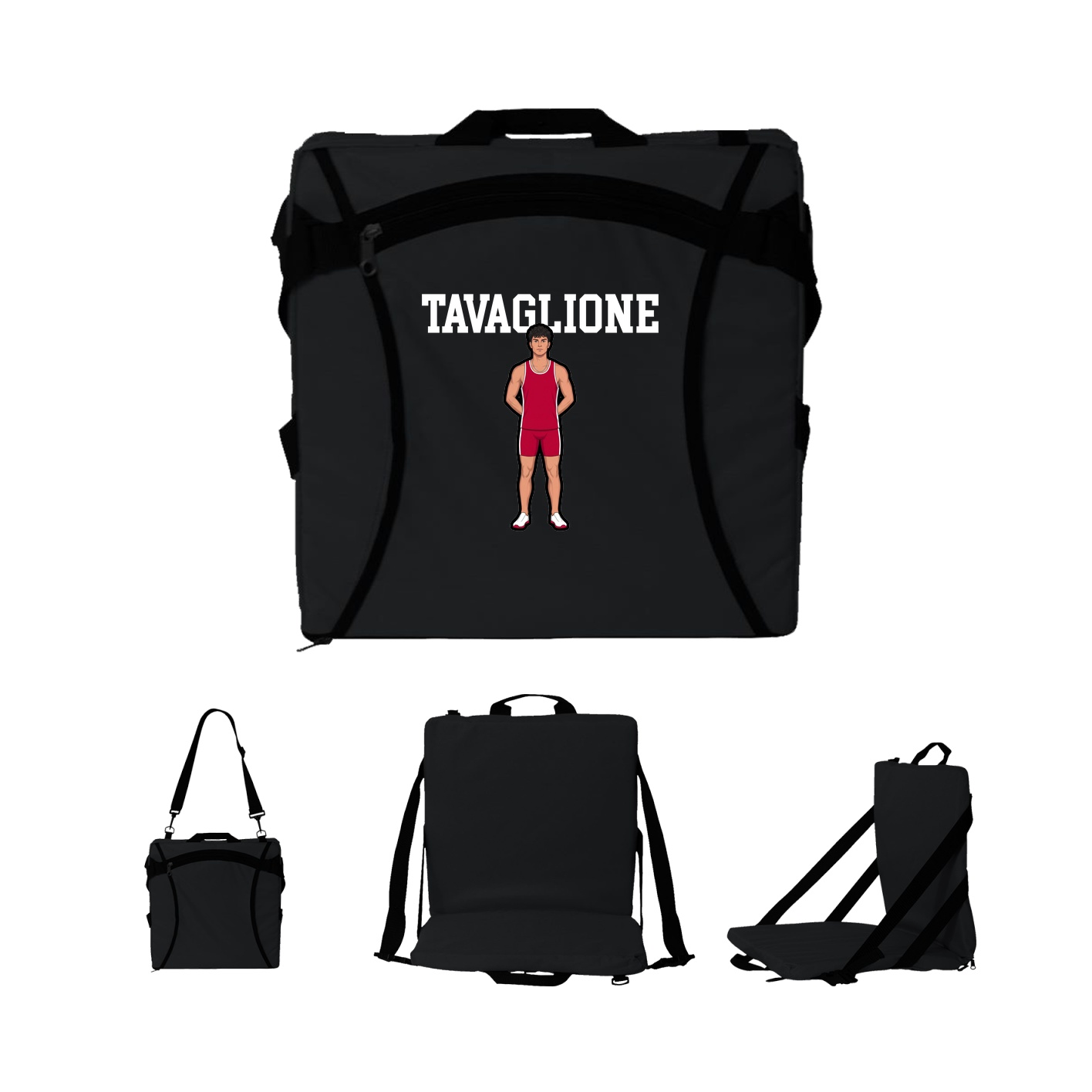 Folding Stadium Seat — Shirsey in Black