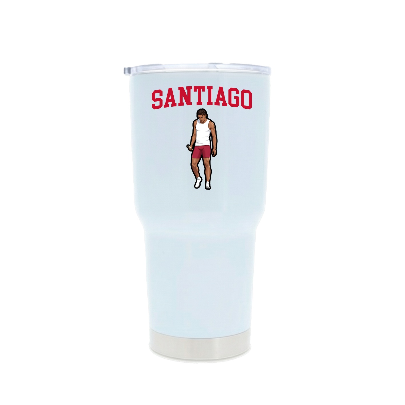 30oz Stainless Steel Tumbler — Shirsey in White