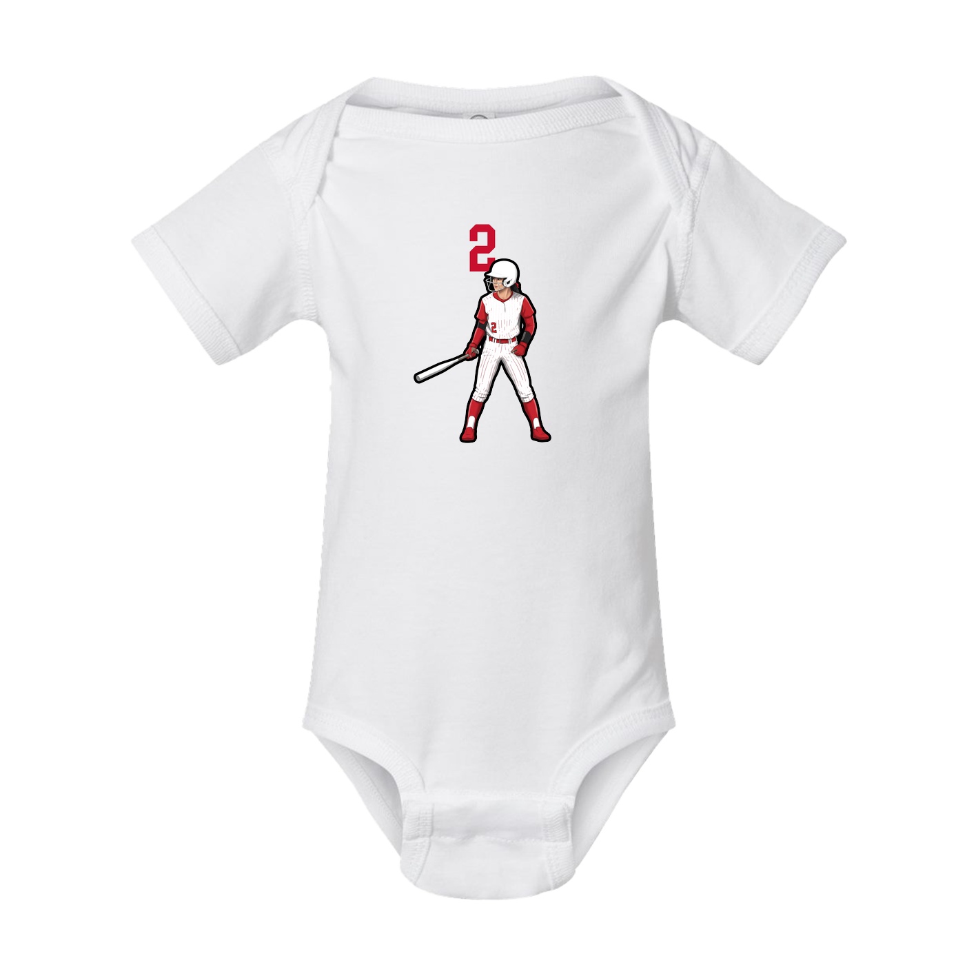 Baby Onesie — Number Top in White