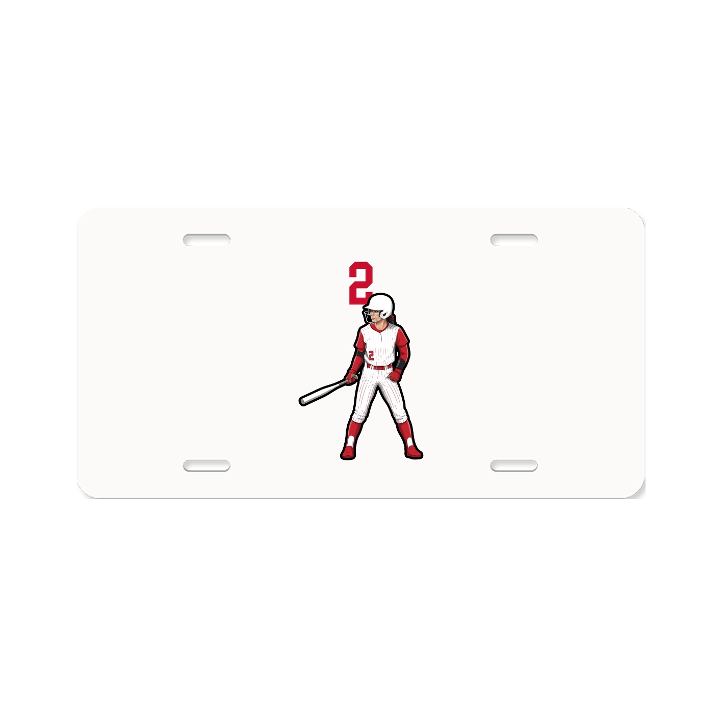 License Plate — Number Top in Classic