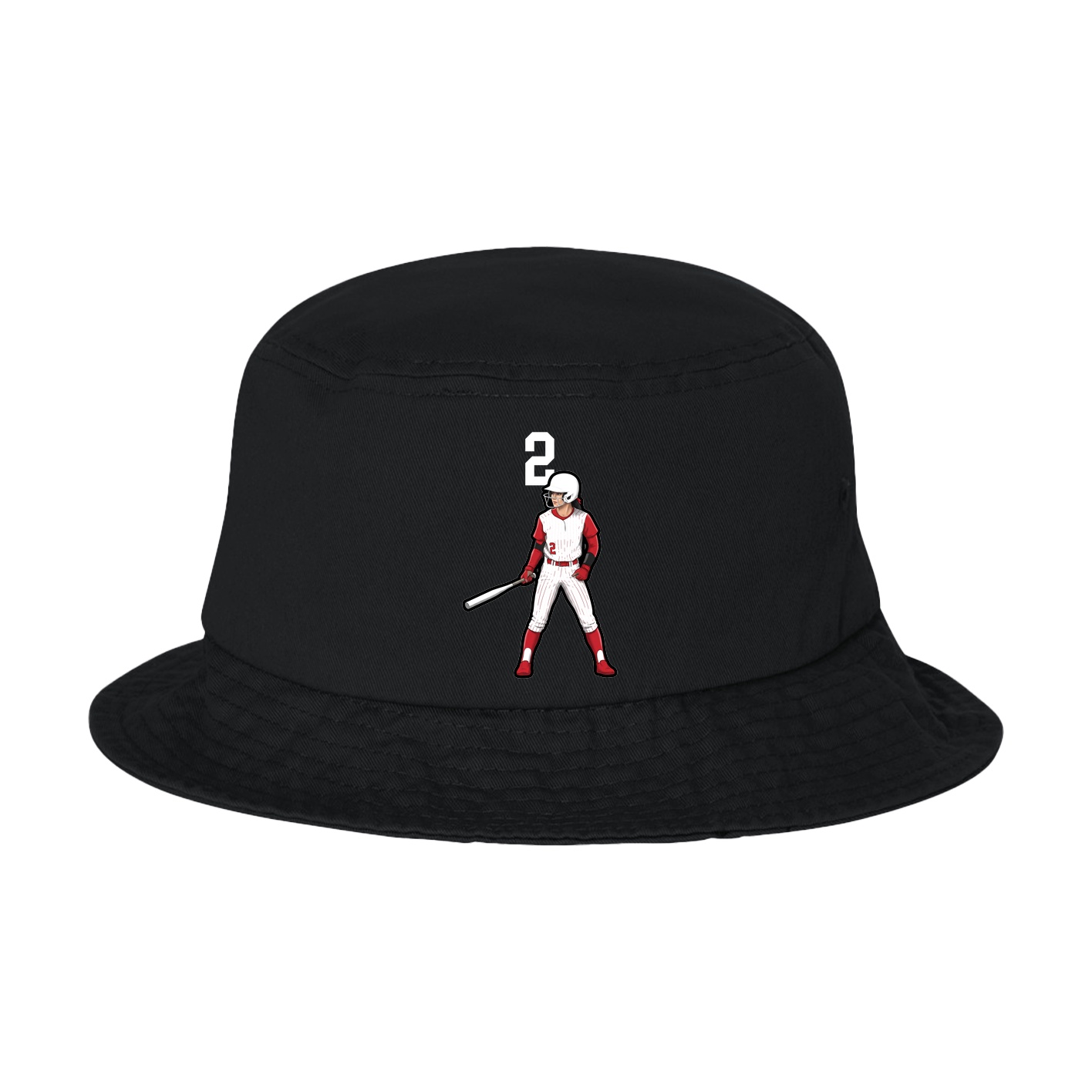 Bucket Cap — Number Top in Black