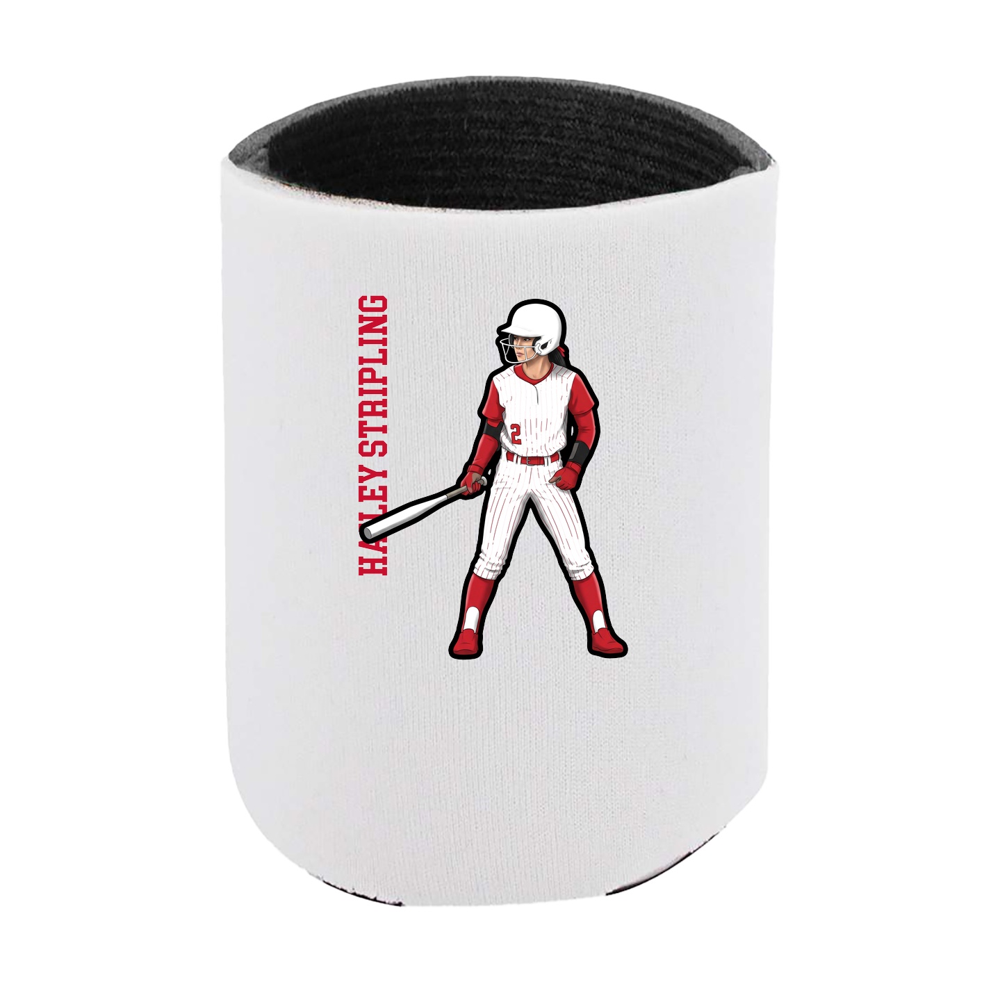 Can Holder — Name Vertical in White