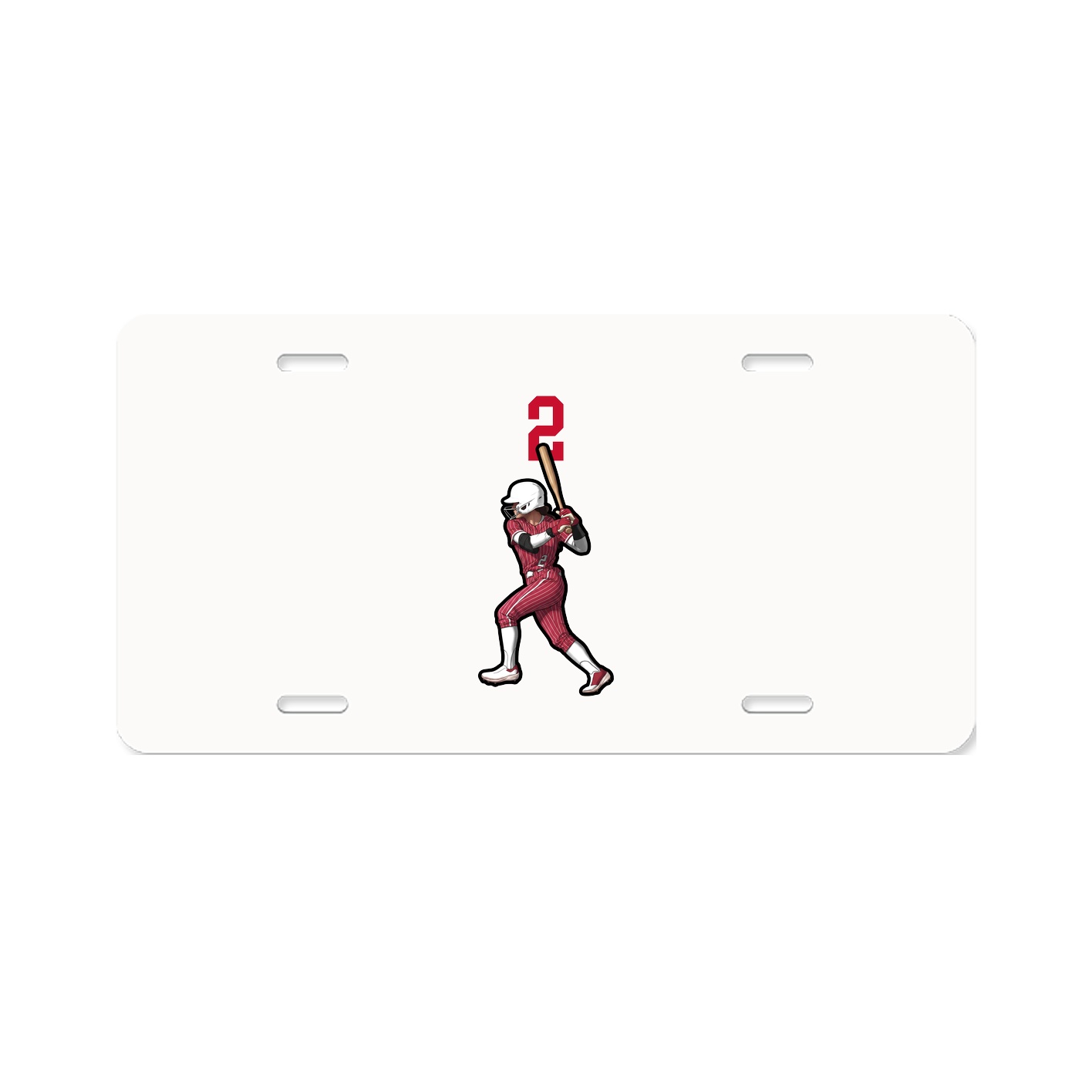 License Plate — Number Top in Classic