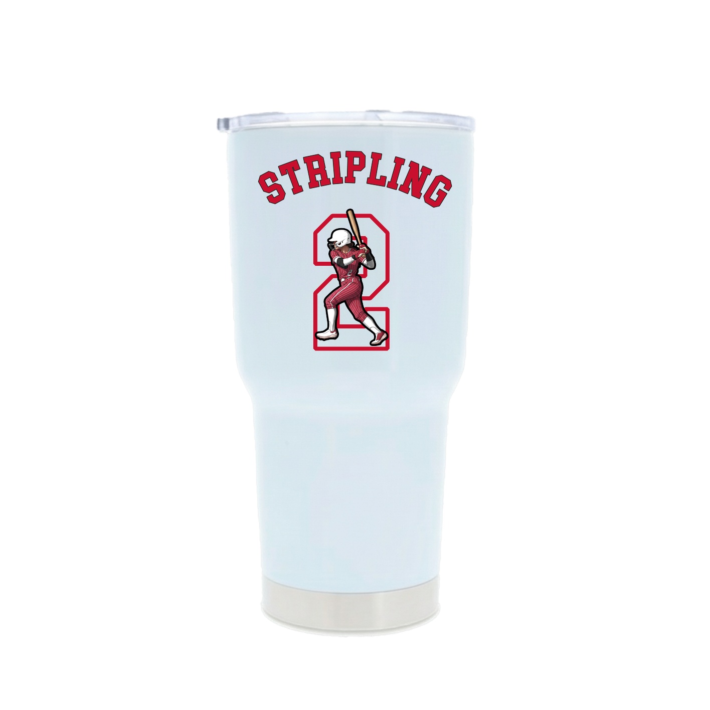 30oz Stainless Steel Tumbler — Shirsey Arch in White