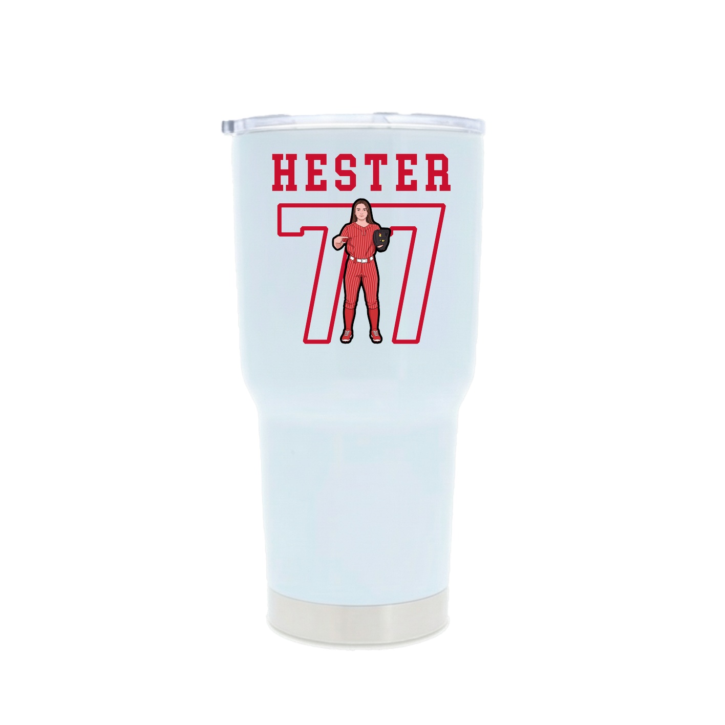 30oz Stainless Steel Tumbler — Shirsey in White