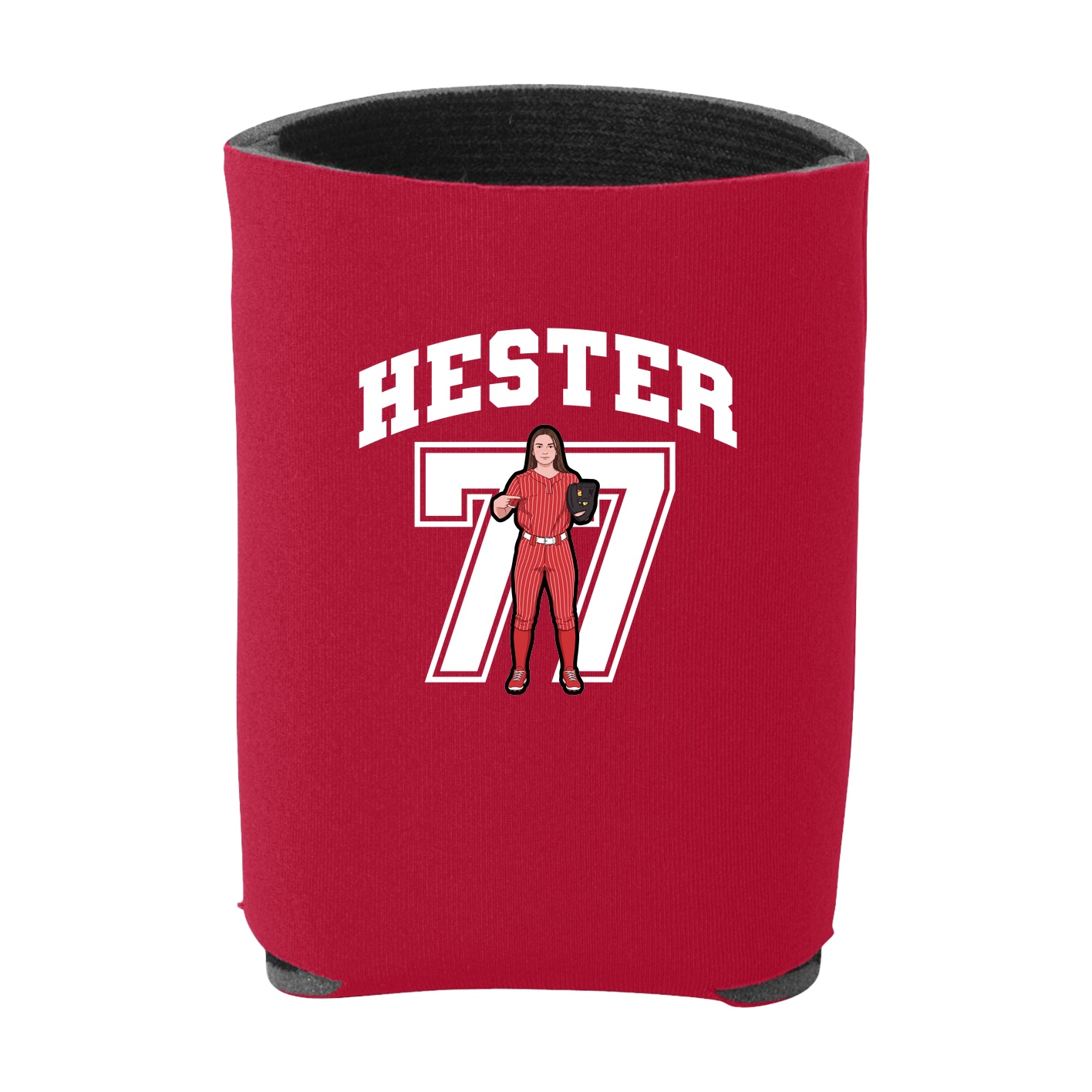 Can Holder — Number in Red