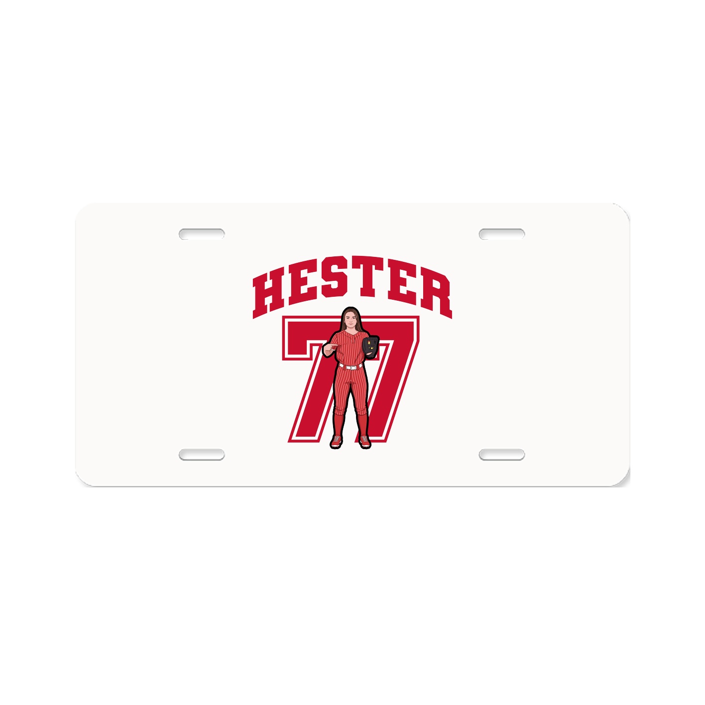 License Plate — Number in Classic