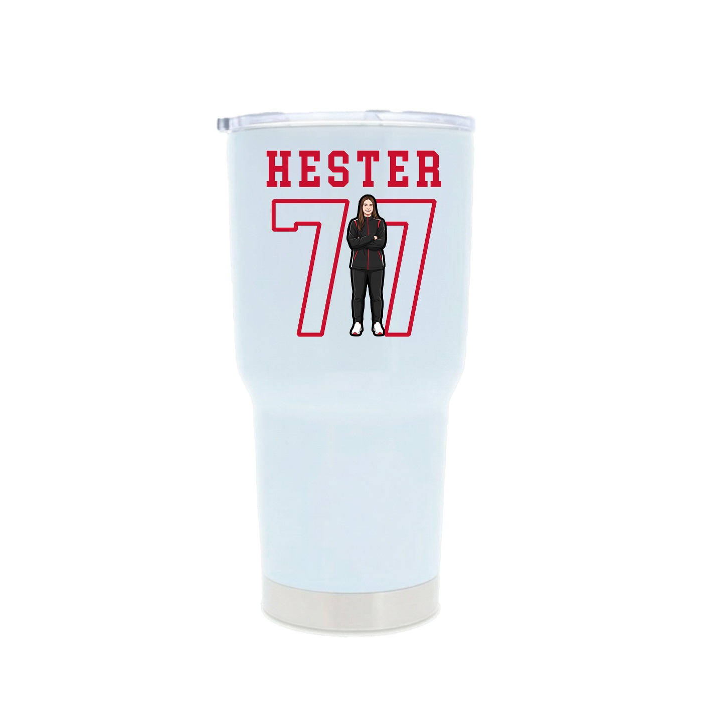 30oz Stainless Steel Tumbler — Shirsey in White