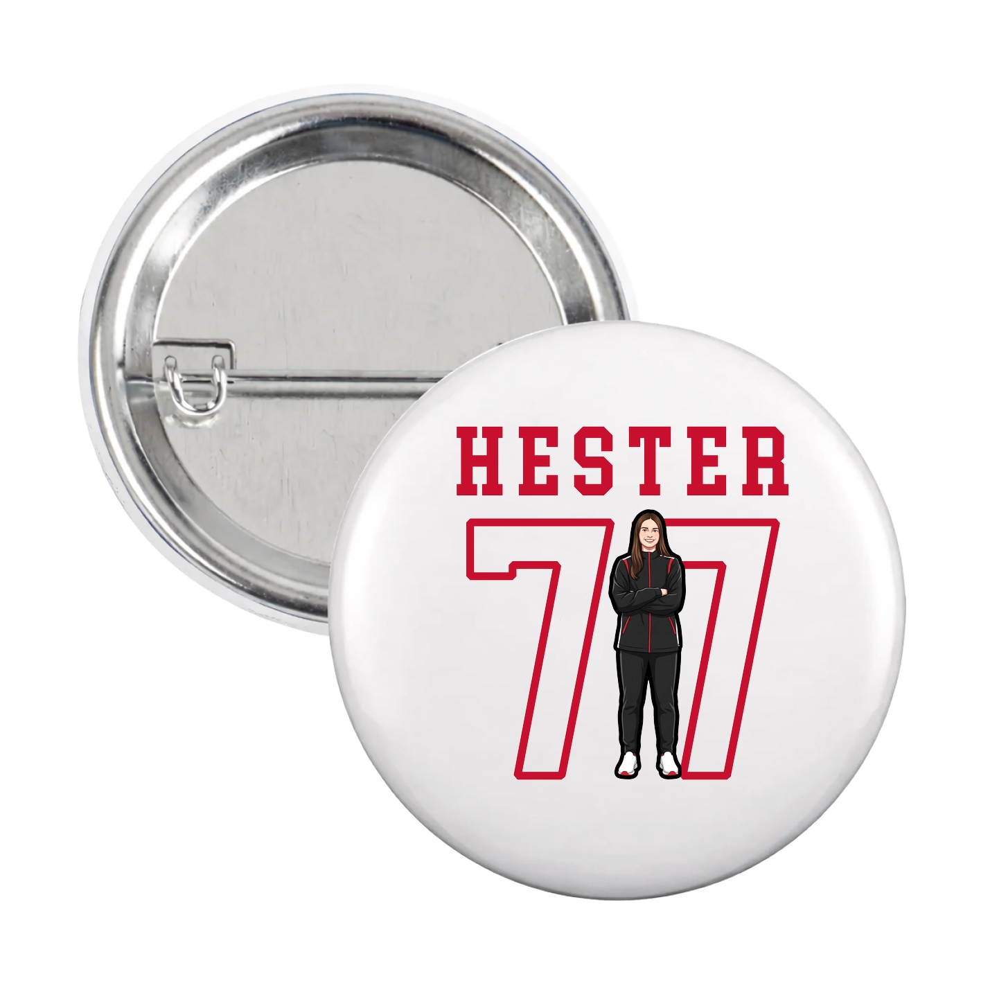 Game Day Button — Shirsey in White