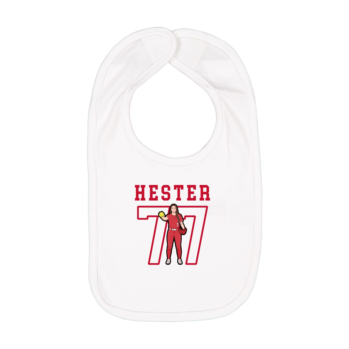 Infant Bib — Shirsey in White