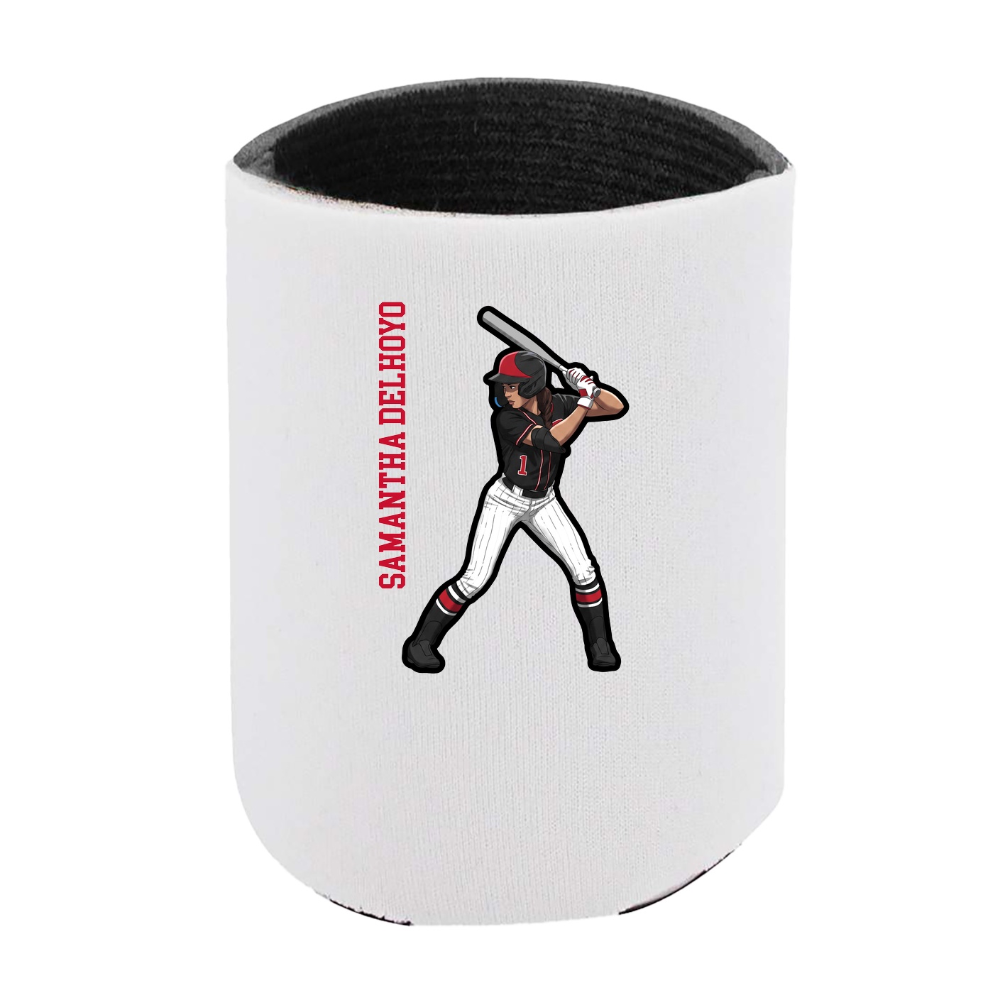 Can Holder — Name Vertical in White