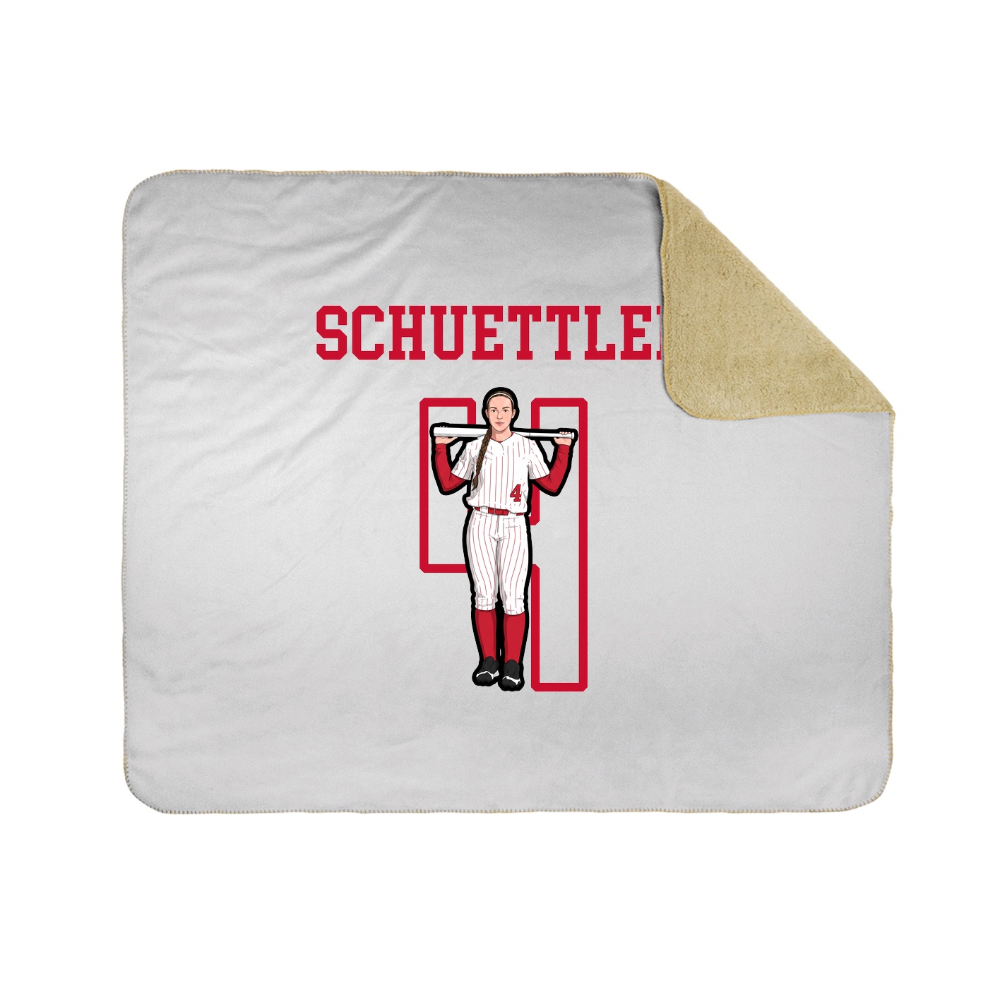 Throw Blanket — Shirsey in White