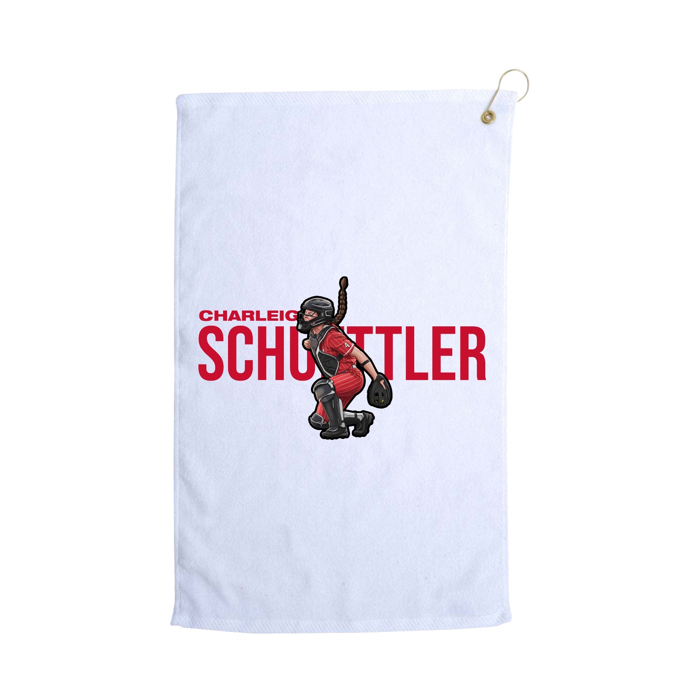 Golf Towel — Player Name in White