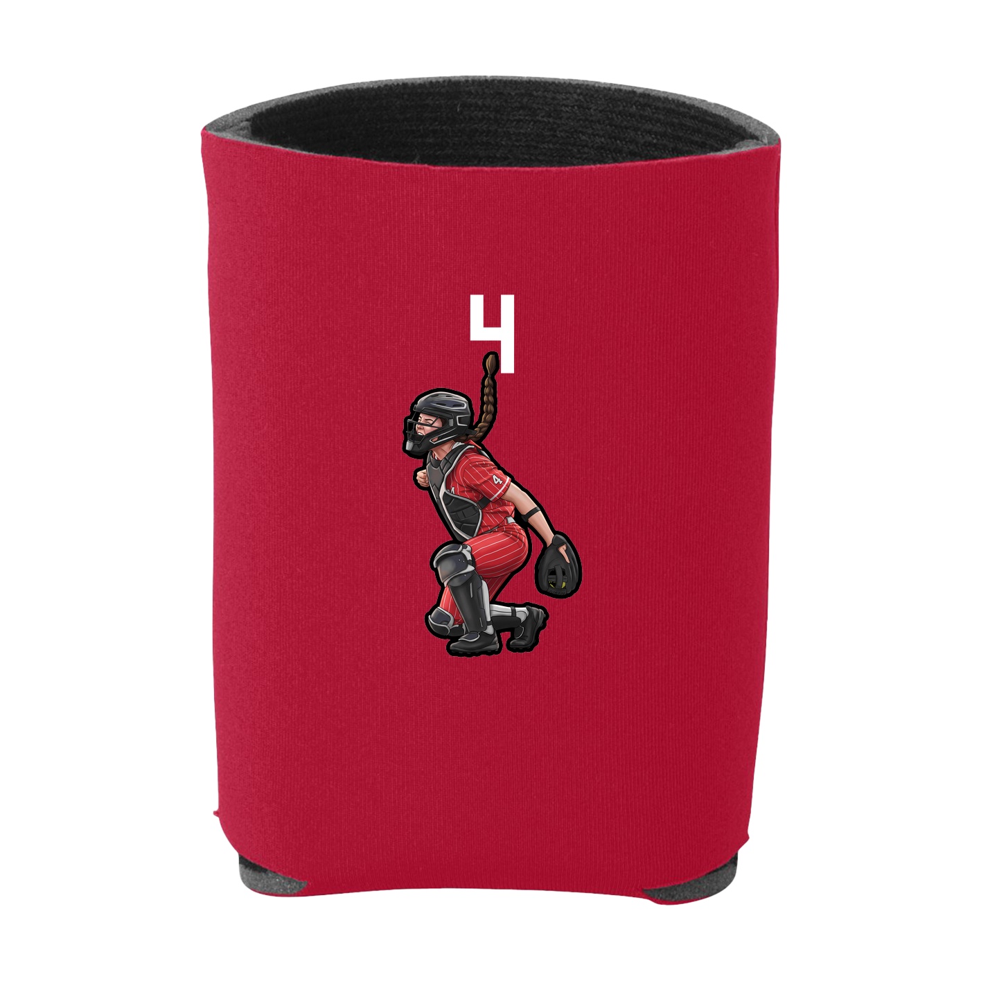 Can Holder — Number Top in Red