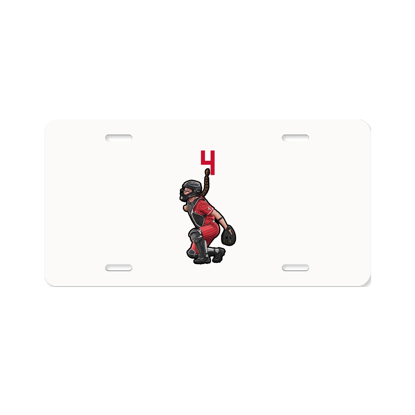 License Plate — Number Top in Classic