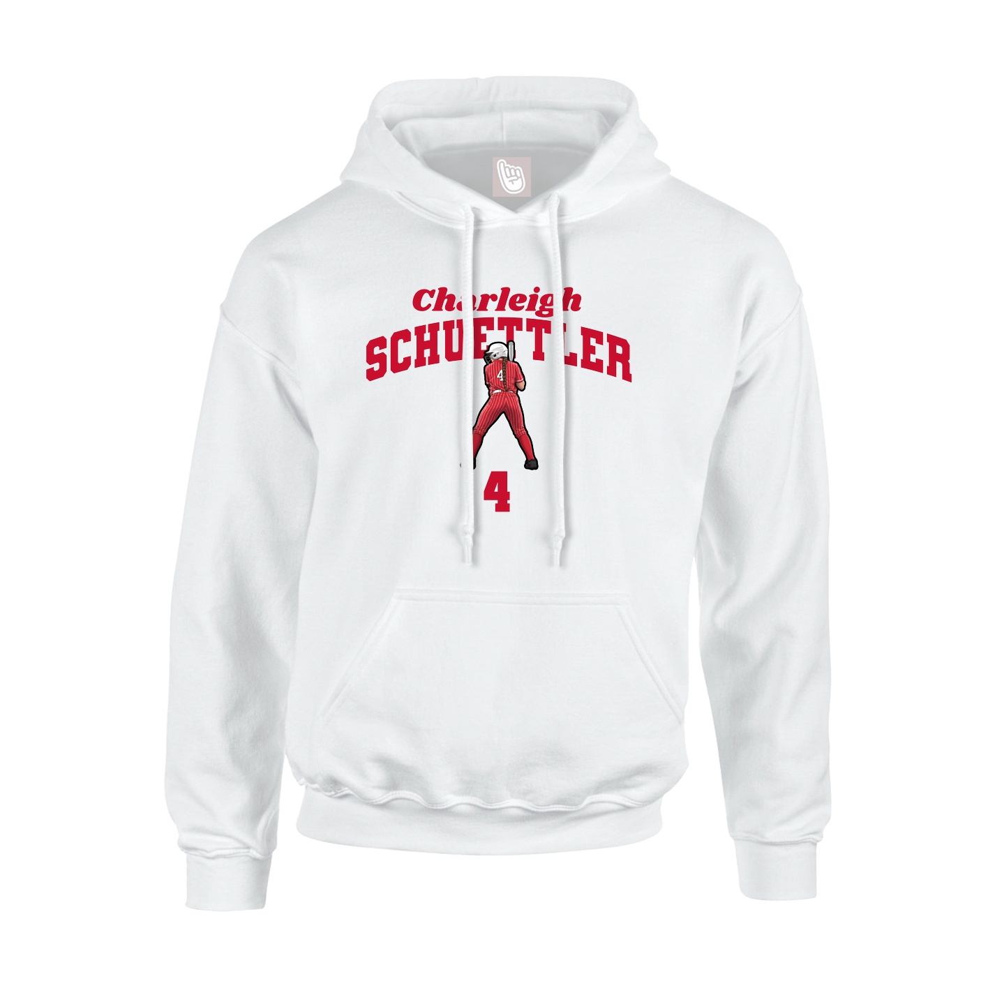 Hoodie — Signature Arch in White